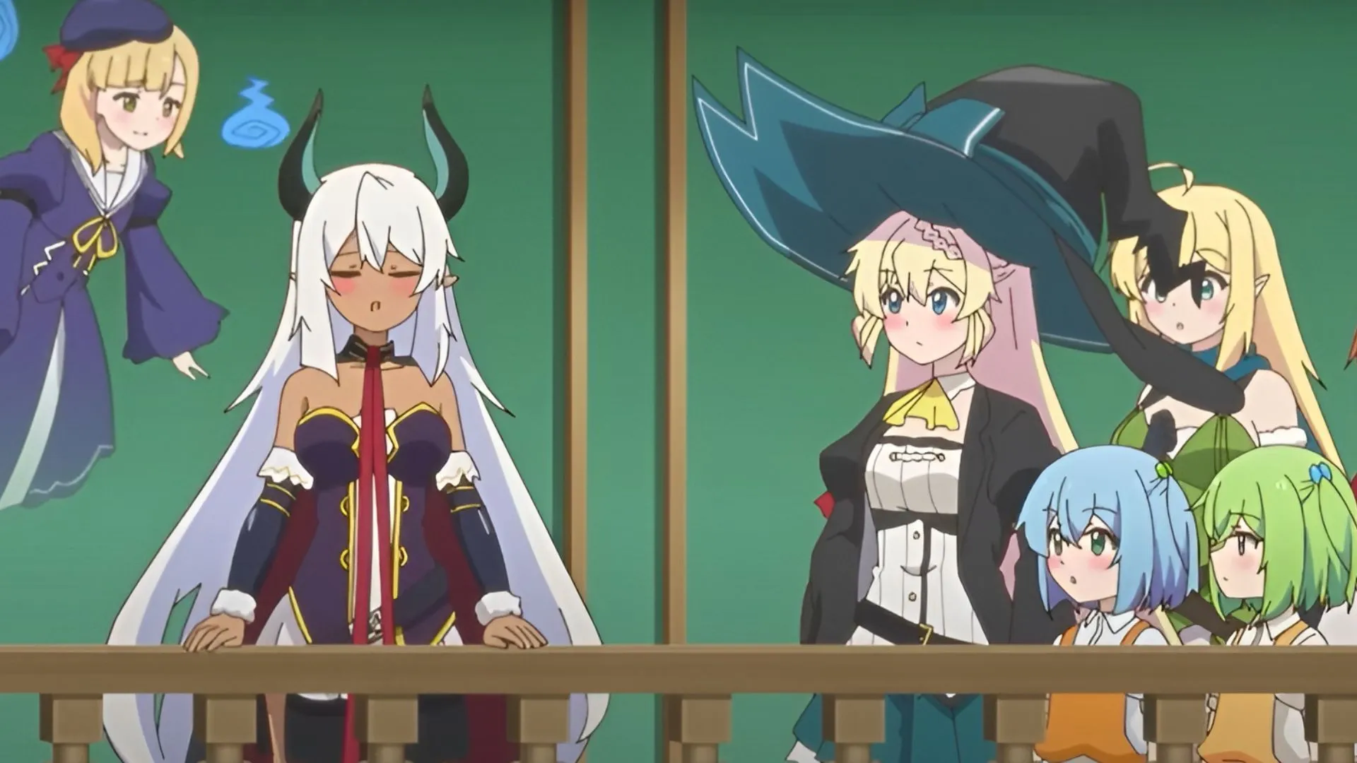 Beelzebub explaining her mansion Beelzebub explaining her mansion