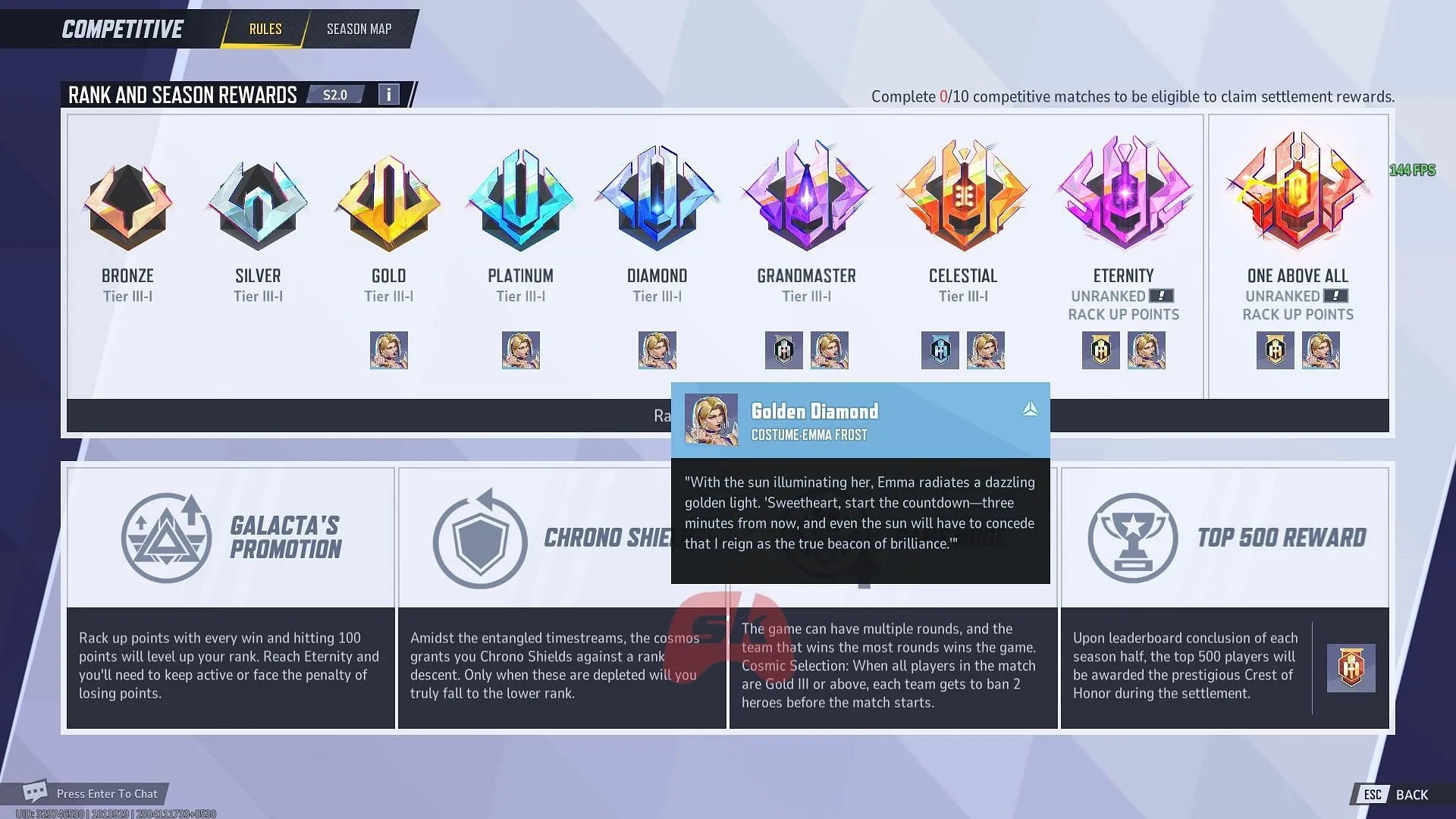 Golden Diamond (Image via Sportskeeda Gaming, NetEase Games) Golden Diamond (Image via Sportskeeda Gaming, NetEase Games)