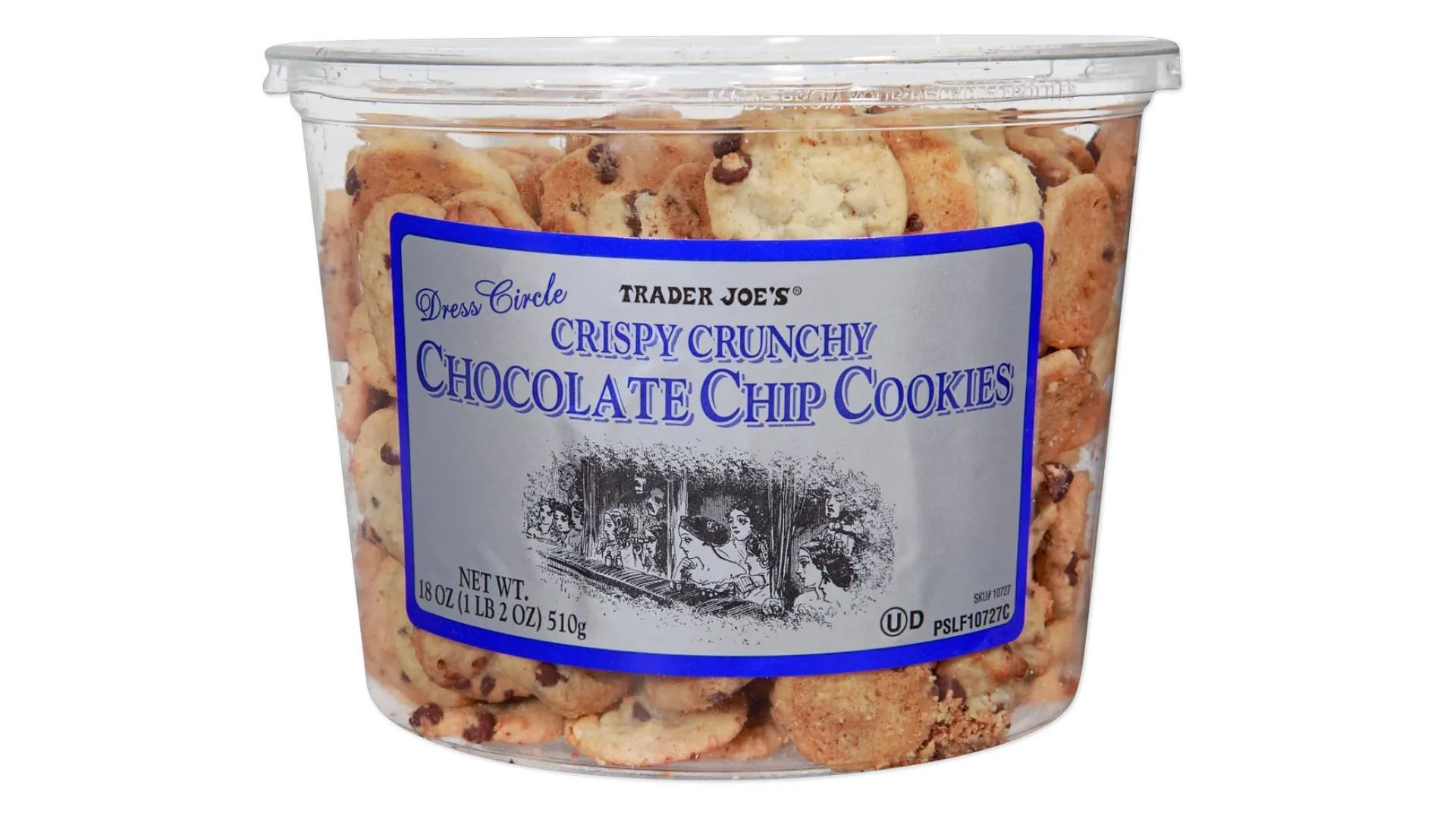 The Crispy Crunchy Chocolate Chip Cookies (Image via Trader Joe's) The Crispy Crunchy Chocolate Chip Cookies (Image via Trader Joe's)
