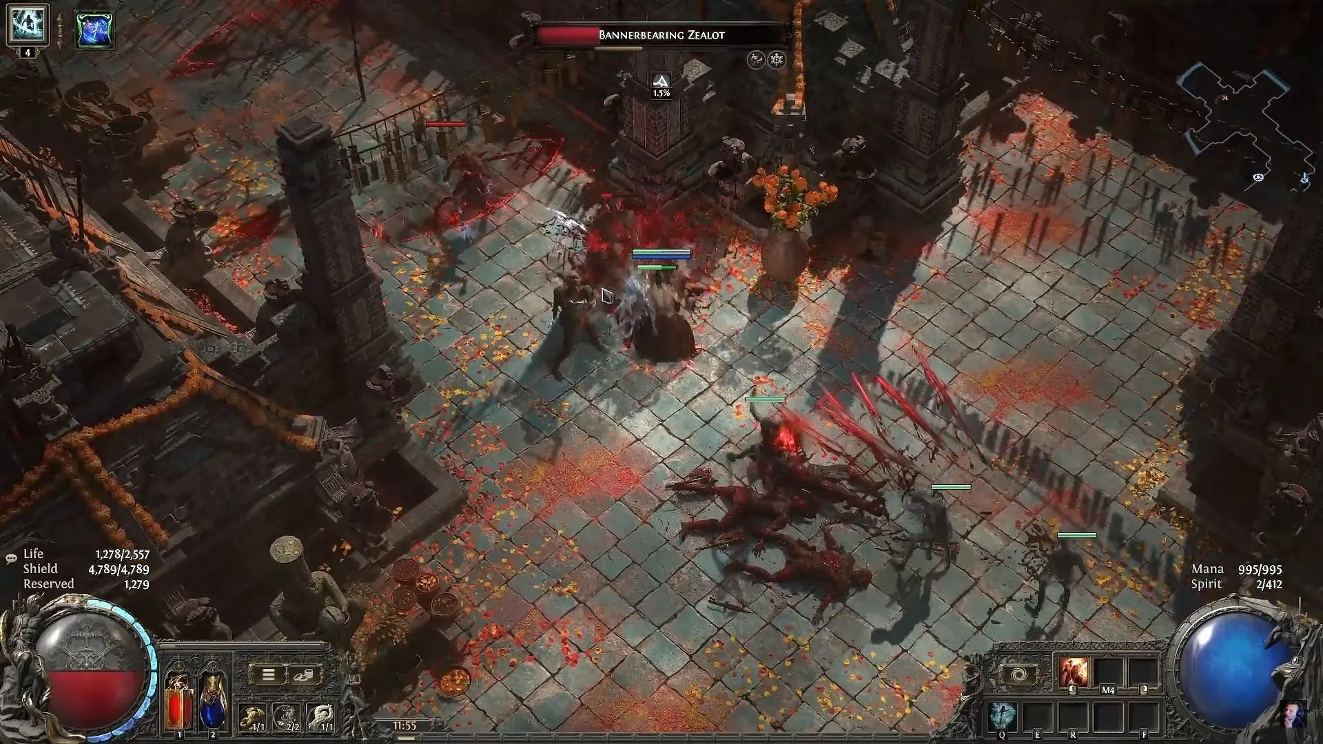 Bloodrite Priests utilizing physical spells