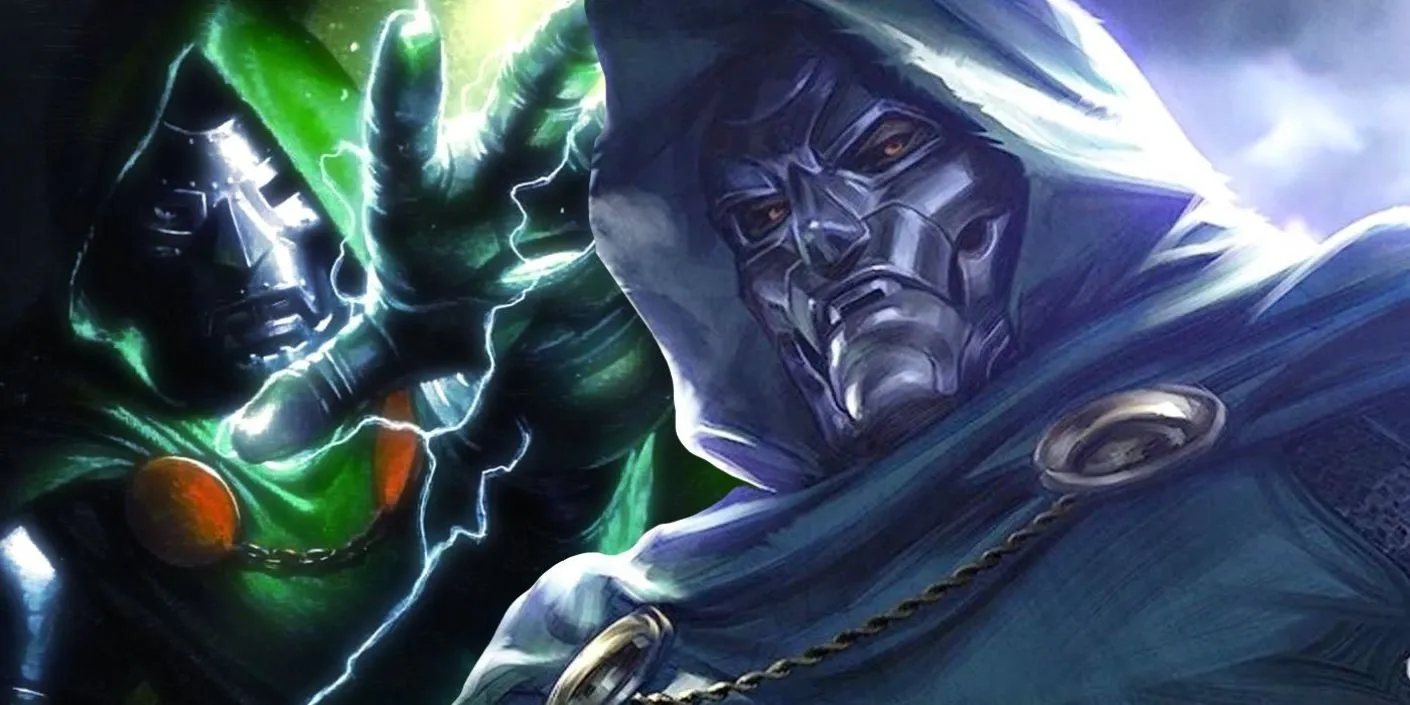 Split Custom Image of Doctor Doom next to MCU Doctor Doom Split Custom Image of Doctor Doom next to MCU Doctor Doom