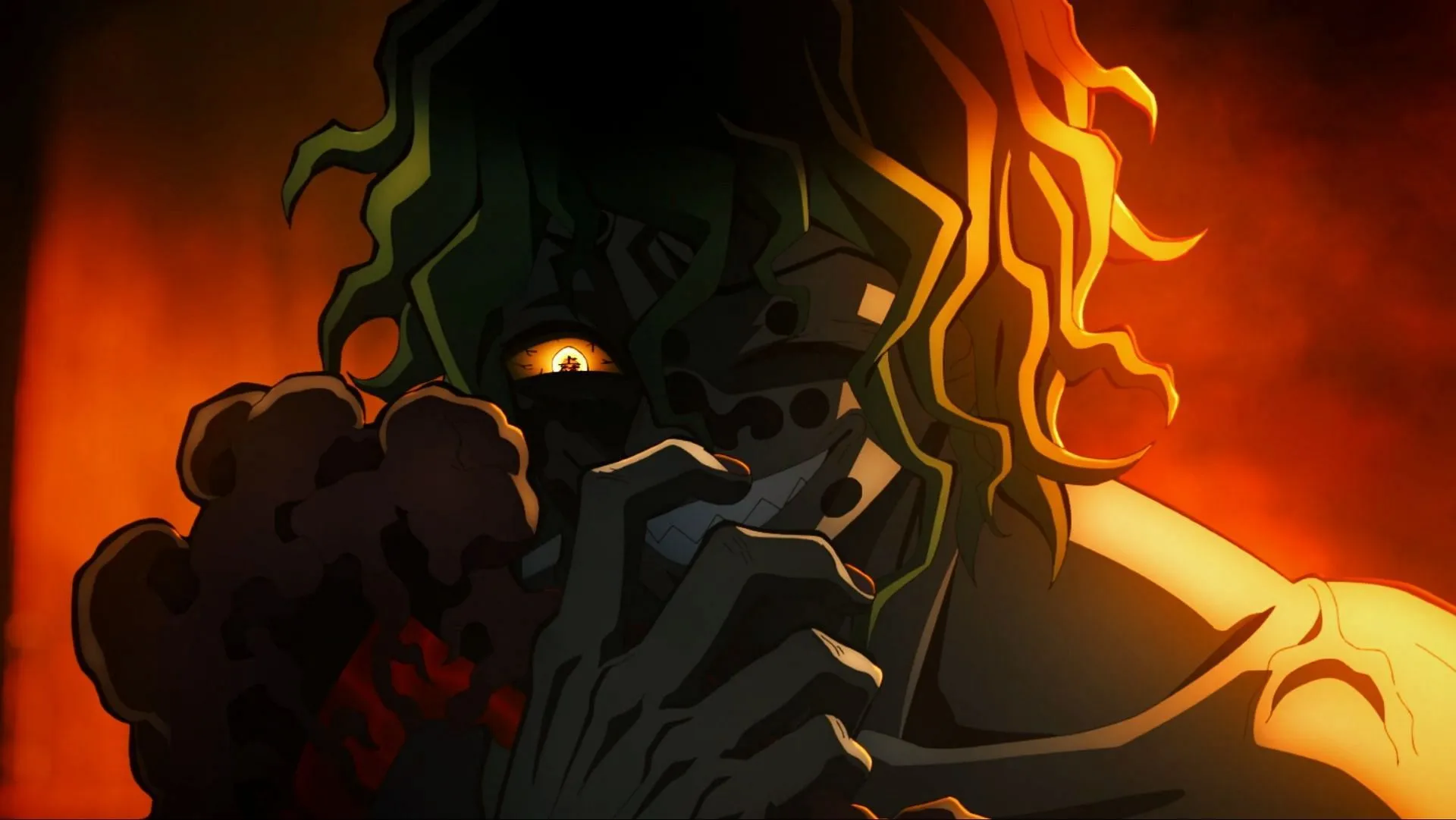 Gyutaro symbolizes Greed in Demon Slayer (Image via Ufotable)