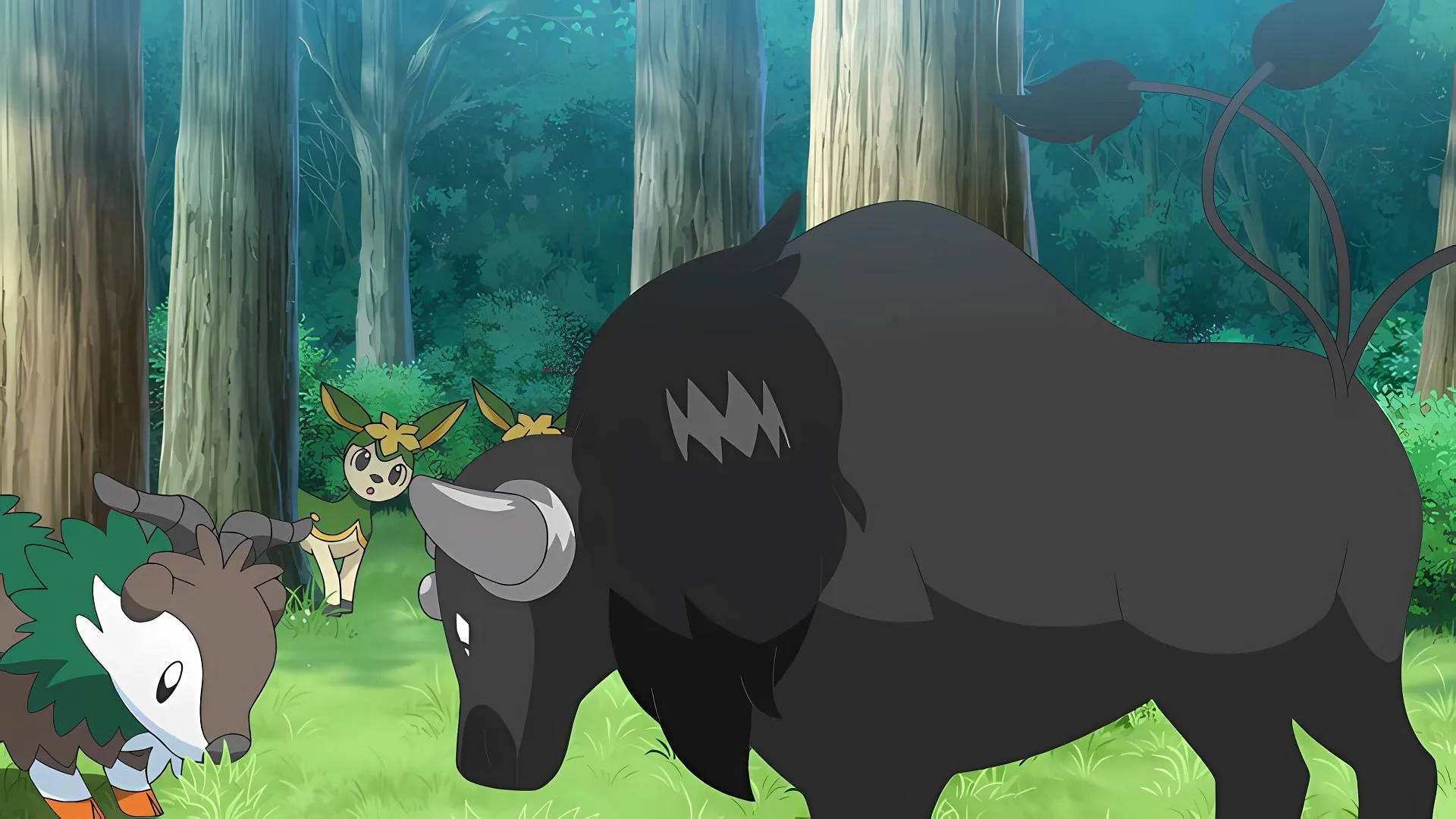 Paldean Tauros in the anime (Image via TPC) Paldean Tauros in the anime (Image via TPC)