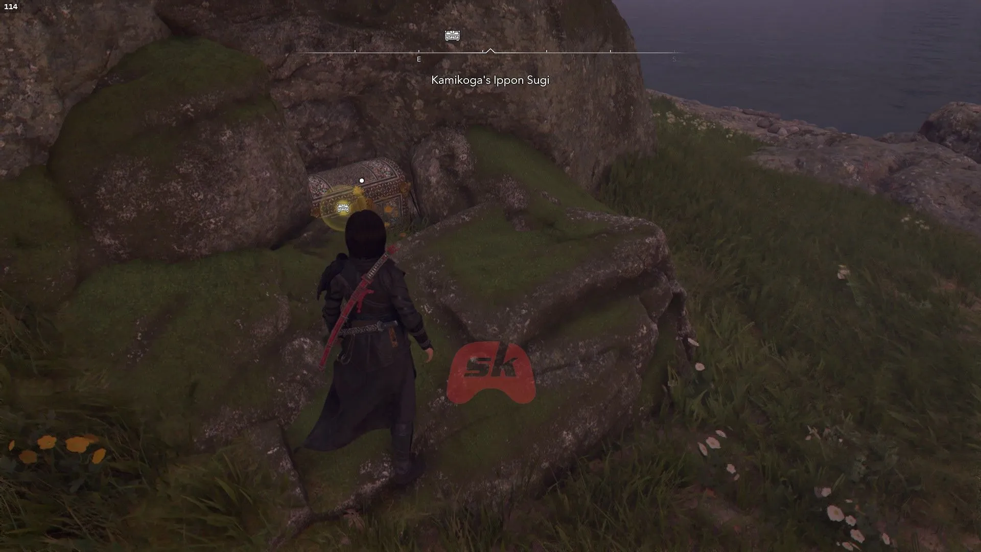 Loot the chest to acquire the Teppo for Yasuke (Image via Sportskeeda Gaming || Ubisoft)