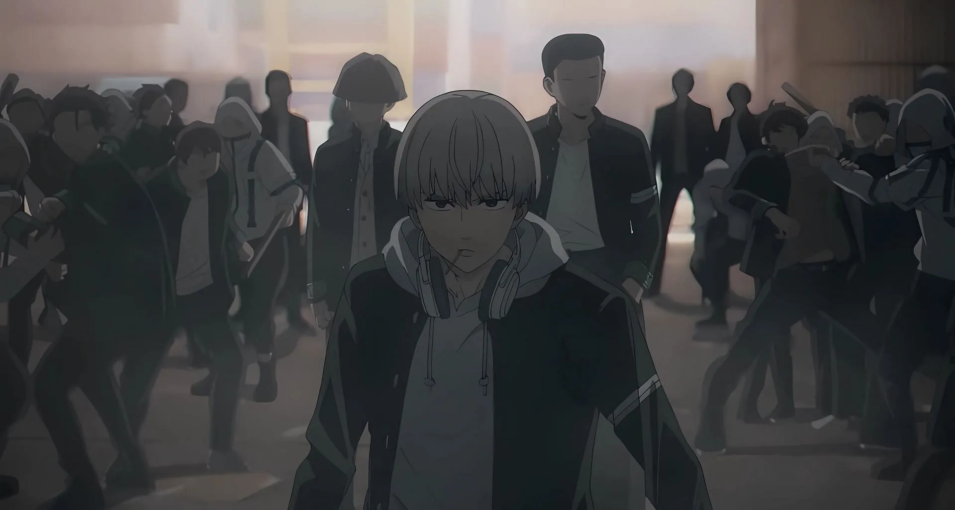 Kaji and the second-year students (Image via CloverWorks) Kaji and the second-year students (Image via CloverWorks)