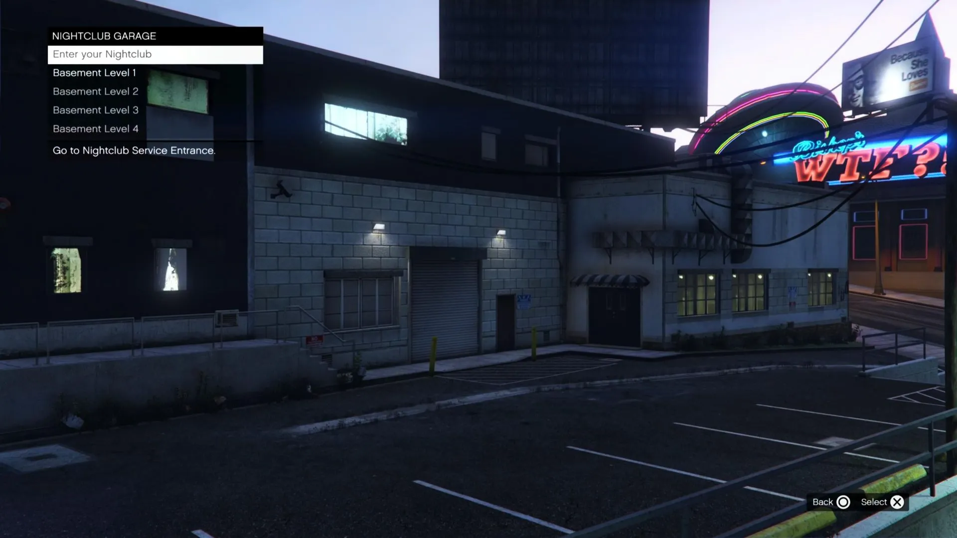 Stay idle at the Nightclub entrance