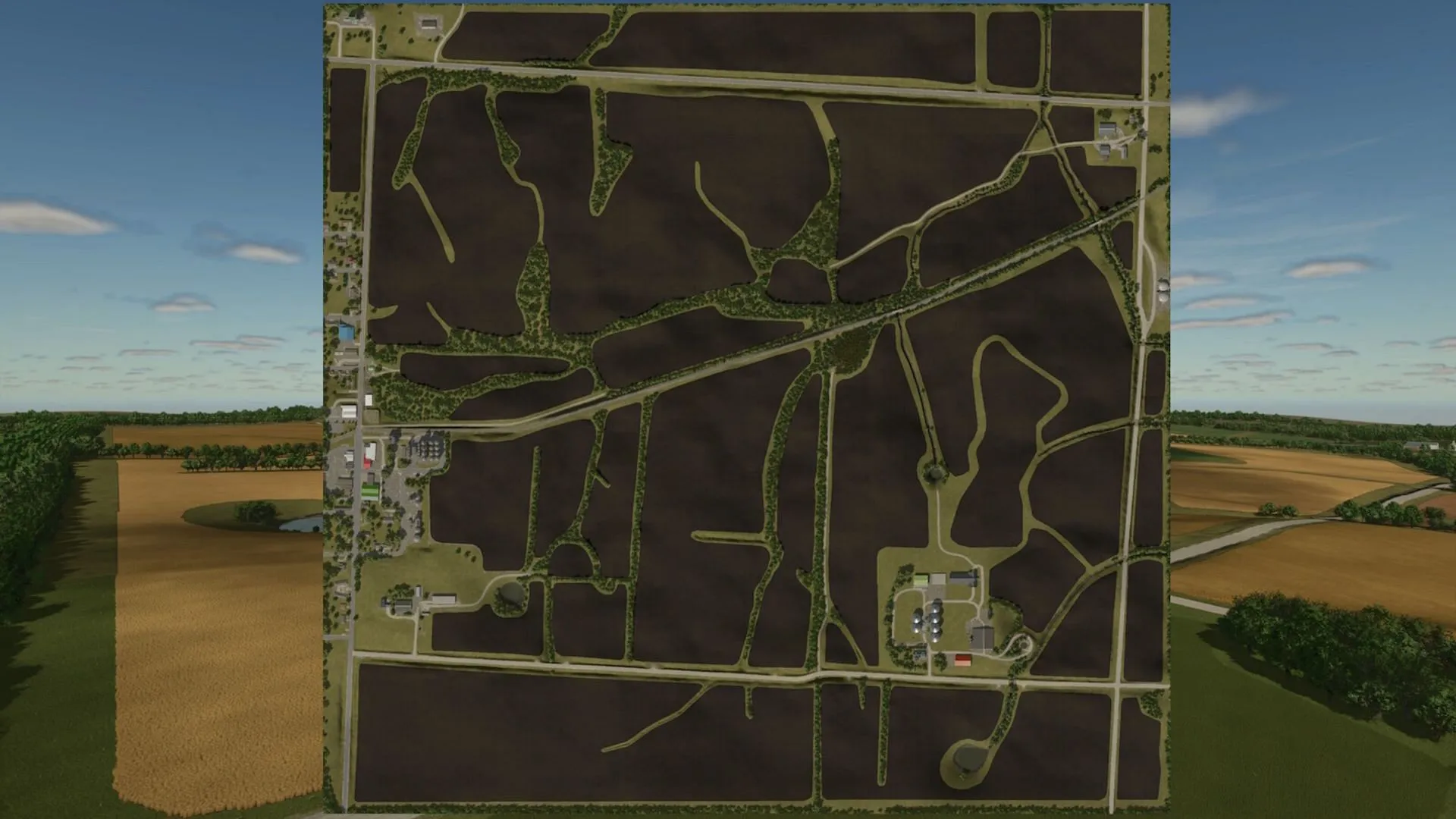 Alma, Missouri map in Farming Simulator 25 (Image via Giants Software) Alma, Missouri map in Farming Simulator 25 (Image via Giants Software)