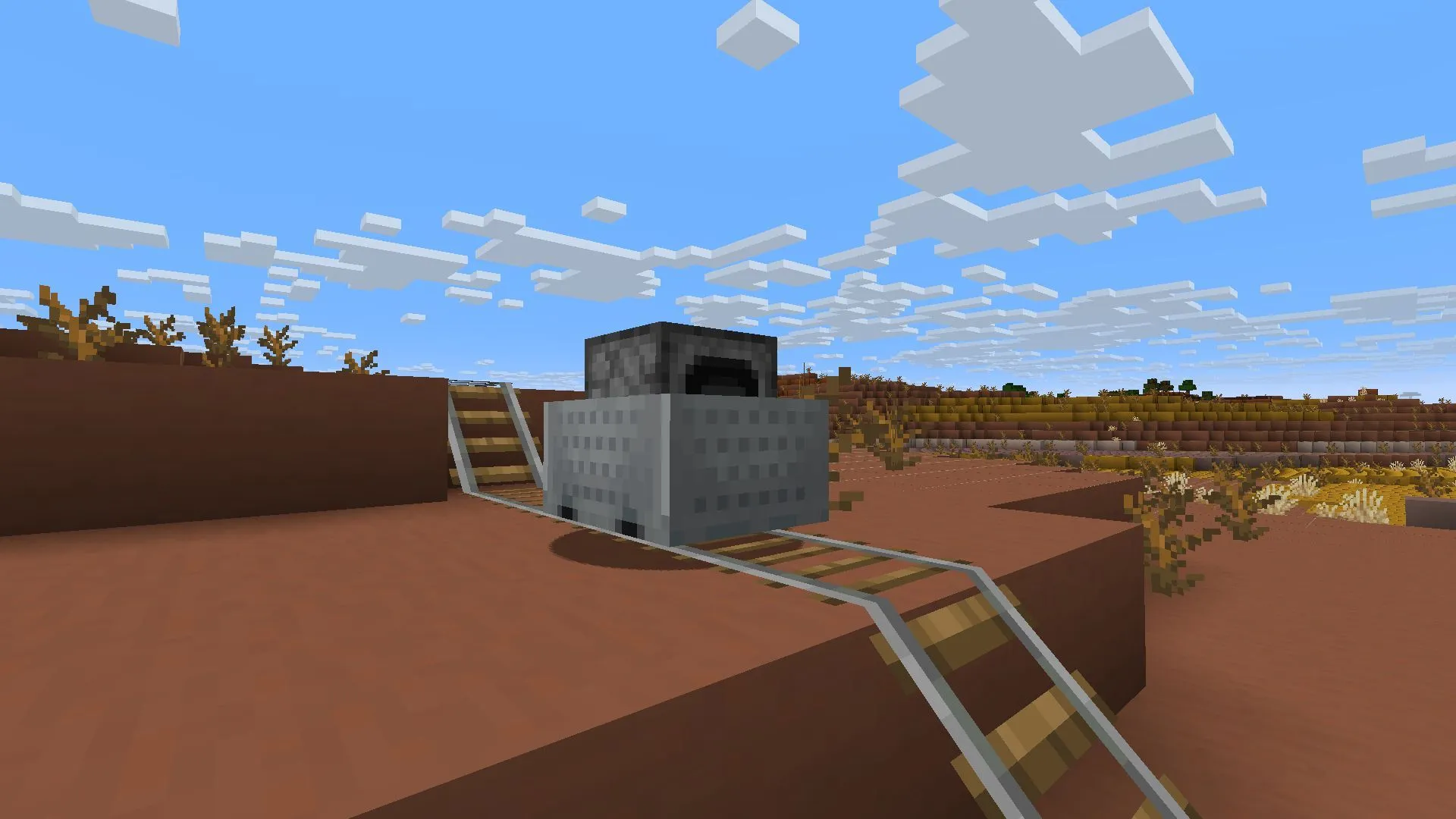 The Minecraft leash update needs to extend to minecarts as well (Image via Sportskeeda Gaming || Mojang Studios) The Minecraft leash update needs to extend to minecarts as well (Image via Sportskeeda Gaming || Mojang Studios)