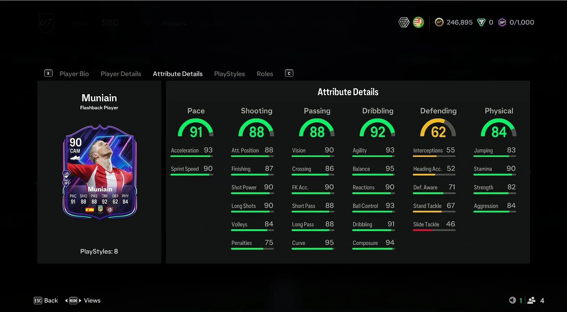 The stats of the latest Flashback SBC (Image via EA Sports)