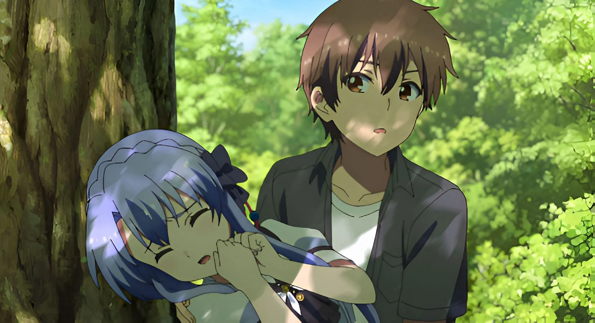 Hairi and the sleeping girl (Image via feel) Hairi and the sleeping girl (Image via feel)