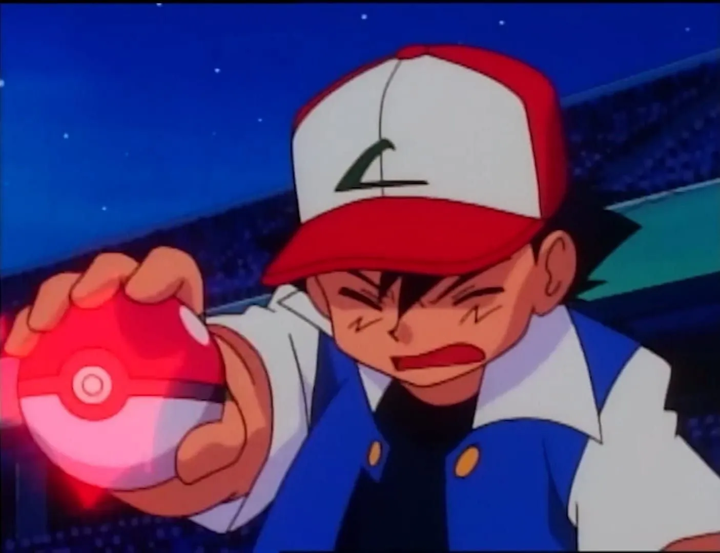 Ash after losing to Ritchie in the Top 16 of the Indigo League (Image via The Pokemon Company) Ash after losing to Ritchie in the Top 16 of the Indigo League (Image via The Pokemon Company)