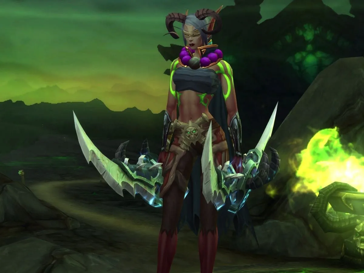 Demon Hunters are probably the flashiest, coolest class in World of Warcraft (Image via Blizzard Entertainment)