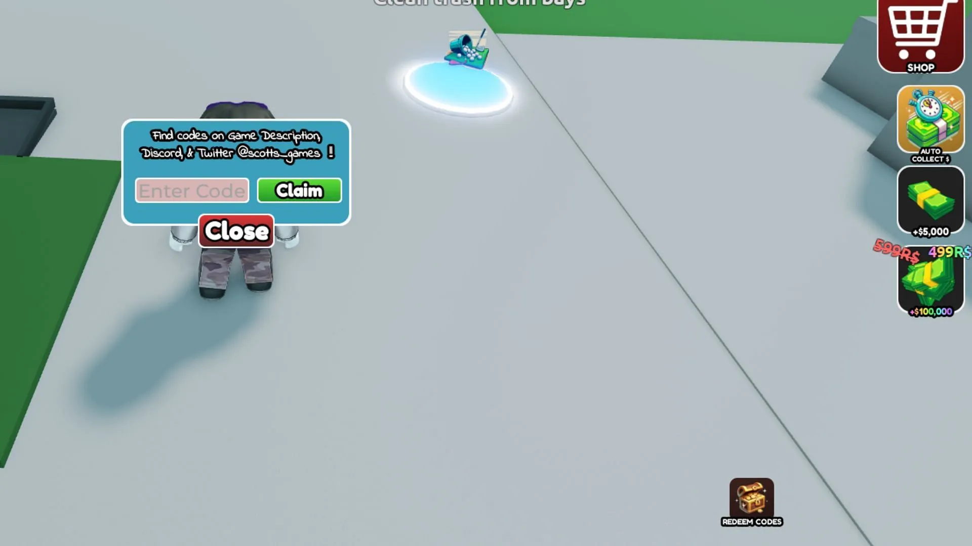 How to redeem codes in Golf Range Tycoon (Image via Roblox) How to redeem codes in Golf Range Tycoon (Image via Roblox)