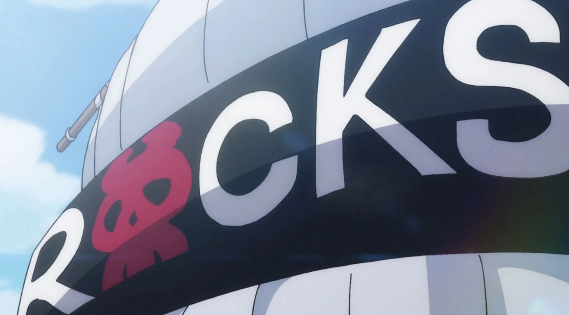 Rocks Pirates' Jolly Roger (Image via Toei Animation) Rocks Pirates' Jolly Roger (Image via Toei Animation)