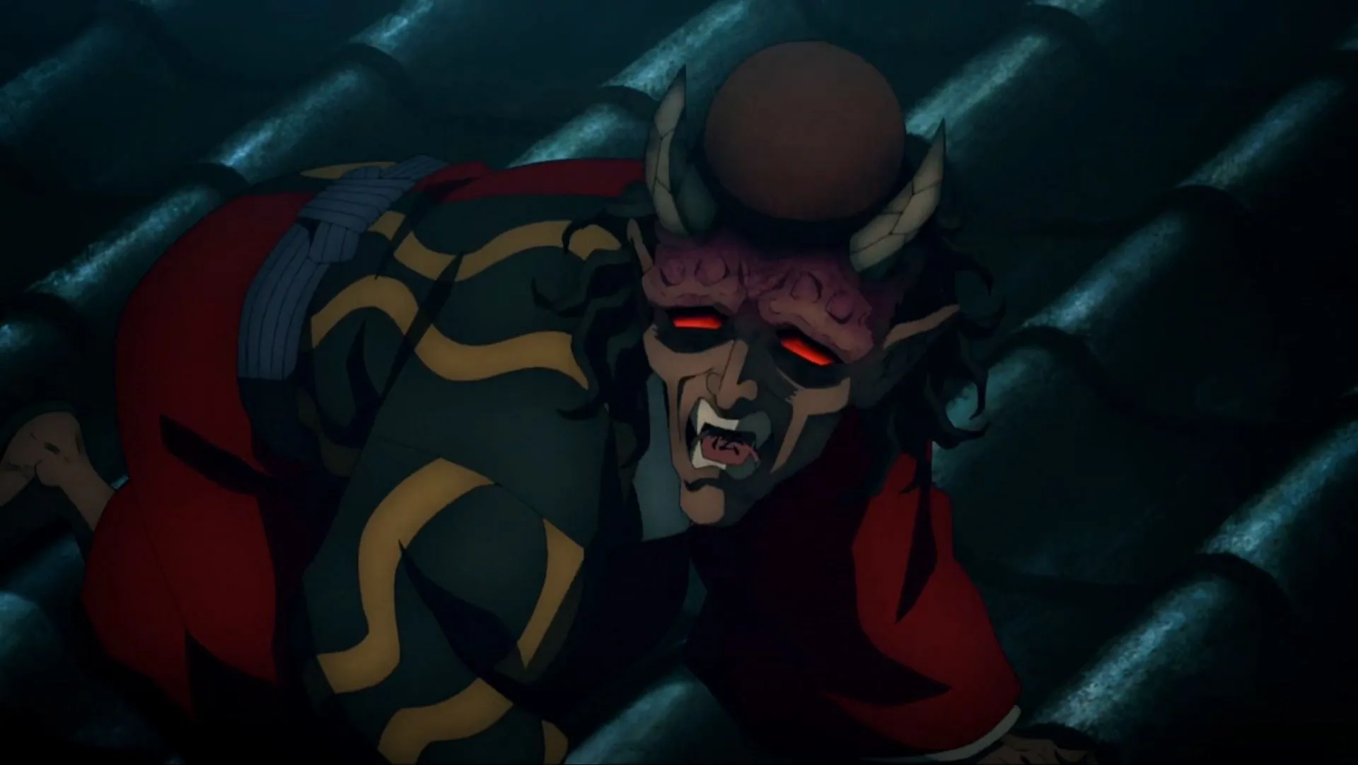 Hantengu symbolizes Sloth in Demon Slayer (Image via Ufotable)
