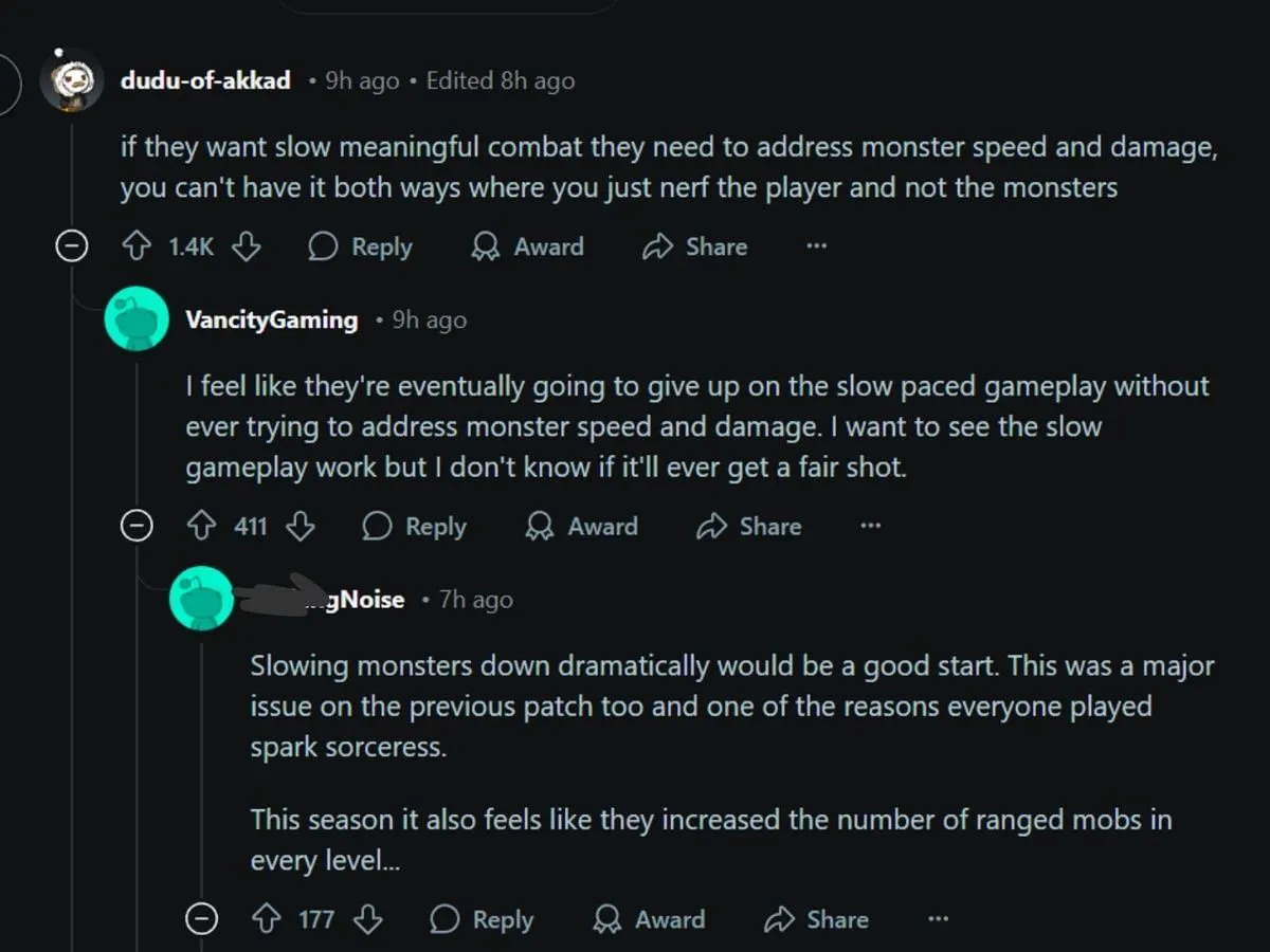 Fans have taken to Reddit to express their displeasure on how this season/update has been so far (Image via Reddit)
