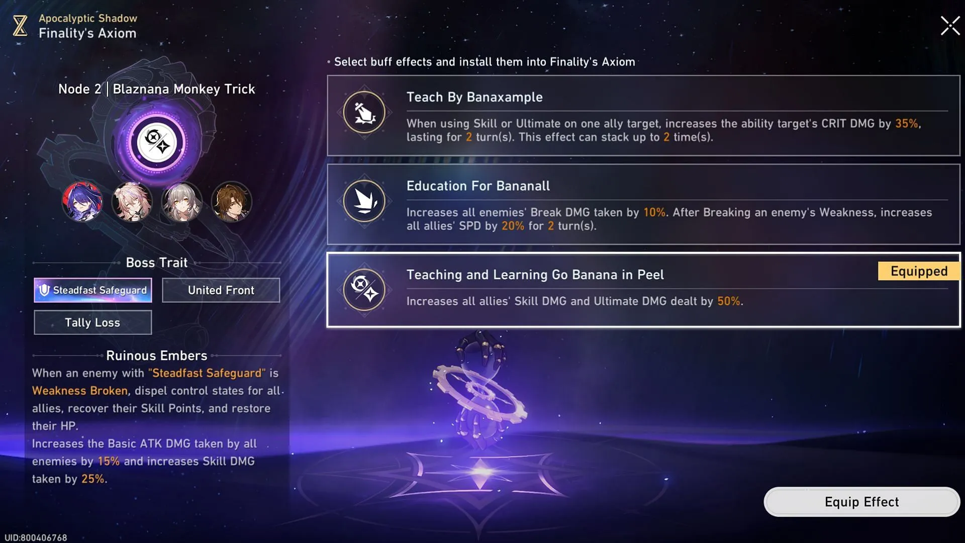 Every Apocalyptic Shadow challenge provides certain buffs to players (Image via Sportskeeda Gaming/HoYoverse) Every Apocalyptic Shadow challenge provides certain buffs to players (Image via Sportskeeda Gaming/HoYoverse)