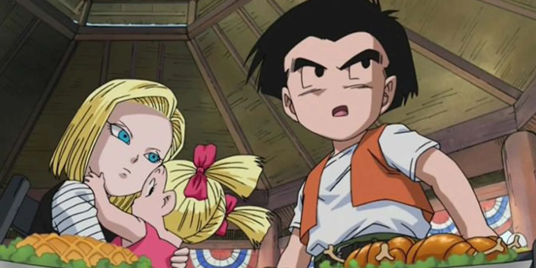 Krillin and Android 18 with Marron Krillin and Android 18 with Marron
