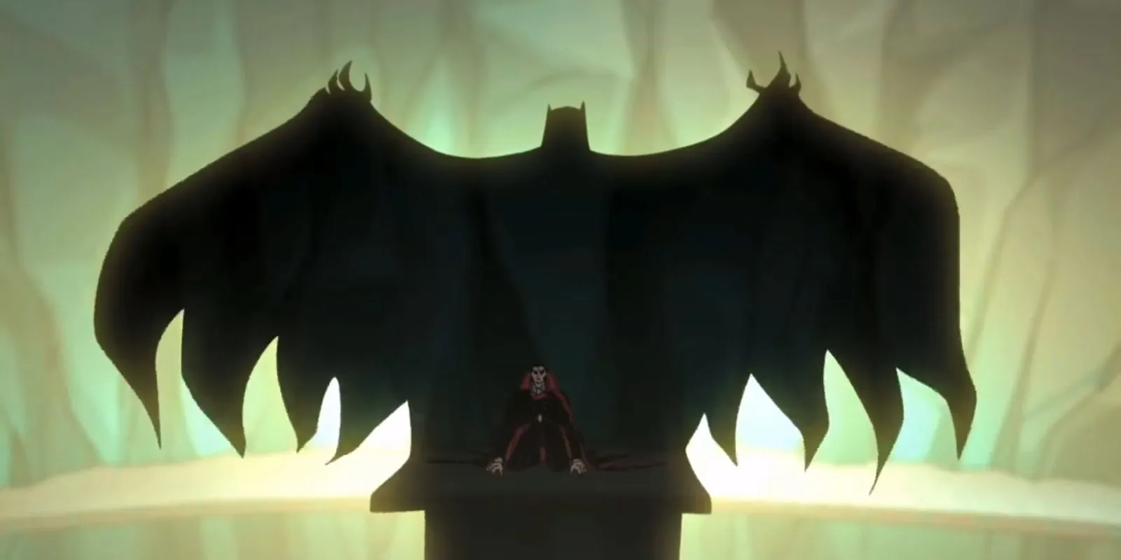 Batman's Shadow Enveloping Dracula - The Batman VS Dracula Batman's Shadow Enveloping Dracula - The Batman VS Dracula