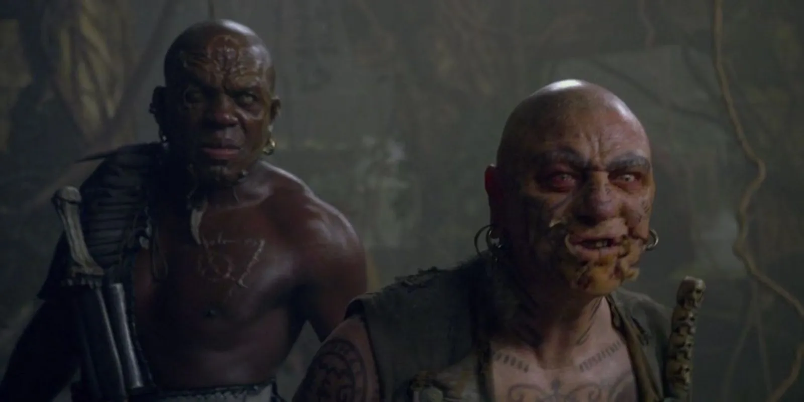 Blackbeard's zombies in Pirates Of The Caribbean On Stranger Tides Blackbeard's zombies in Pirates Of The Caribbean On Stranger Tides