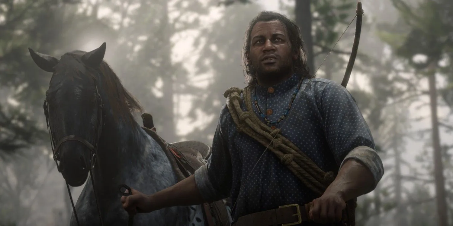 Charles Smith with his horse
