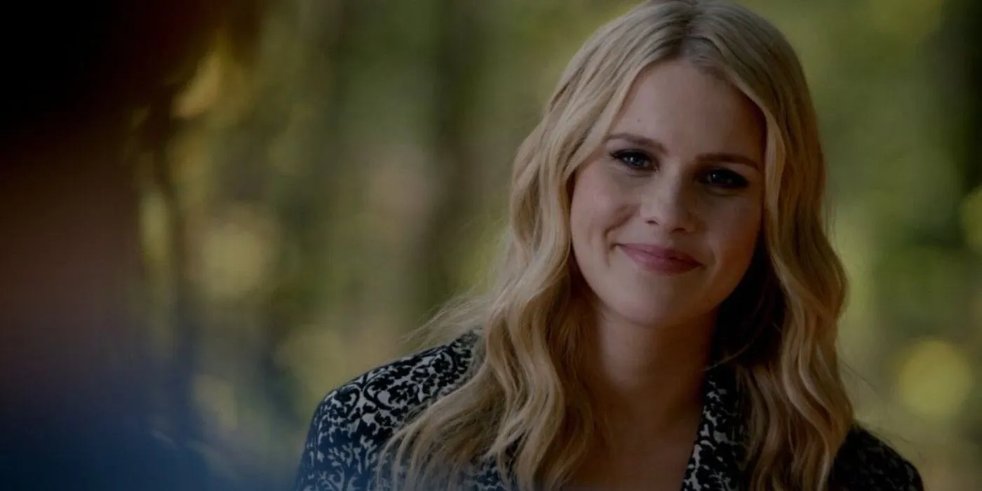 Rebekah Mikaelson smiling in The Originals Rebekah Mikaelson smiling in The Originals