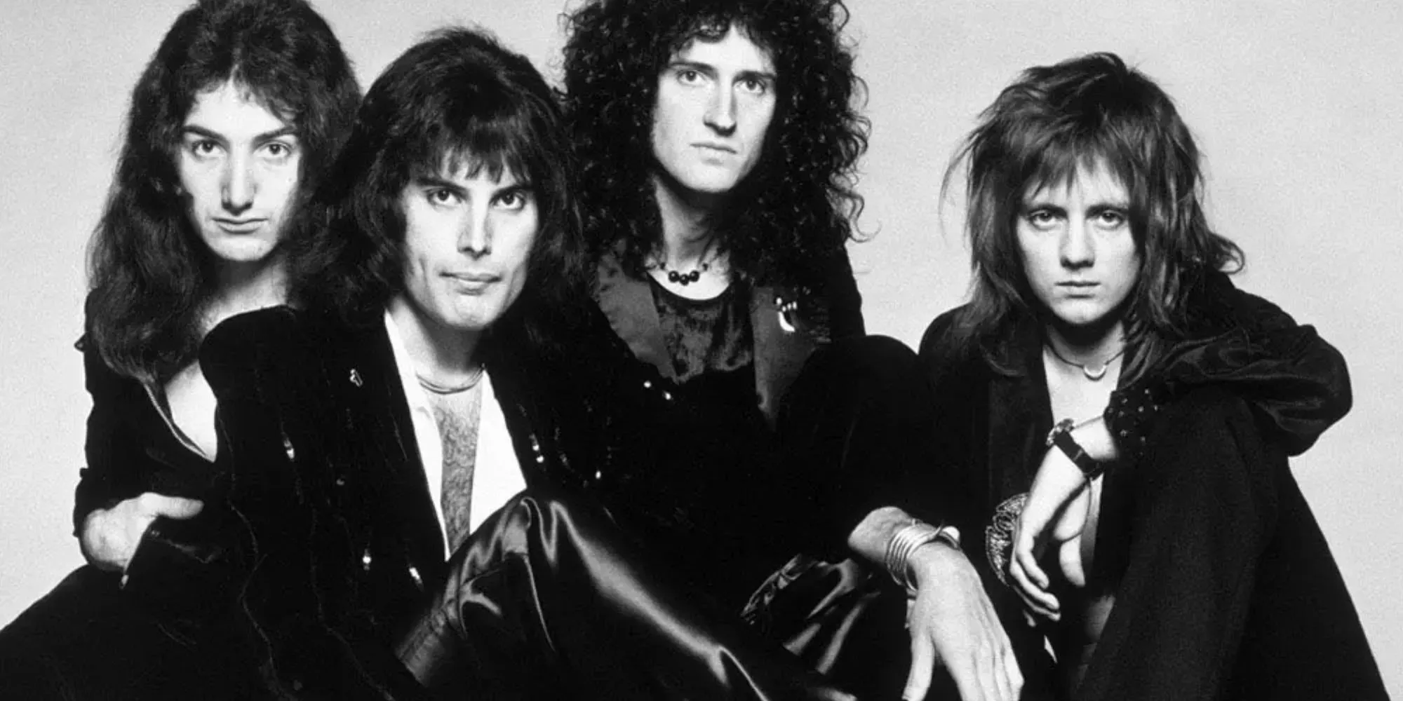 The band Queen appears in a promotional photo from A Night At The Opera. The band Queen appears in a promotional photo from A Night At The Opera.