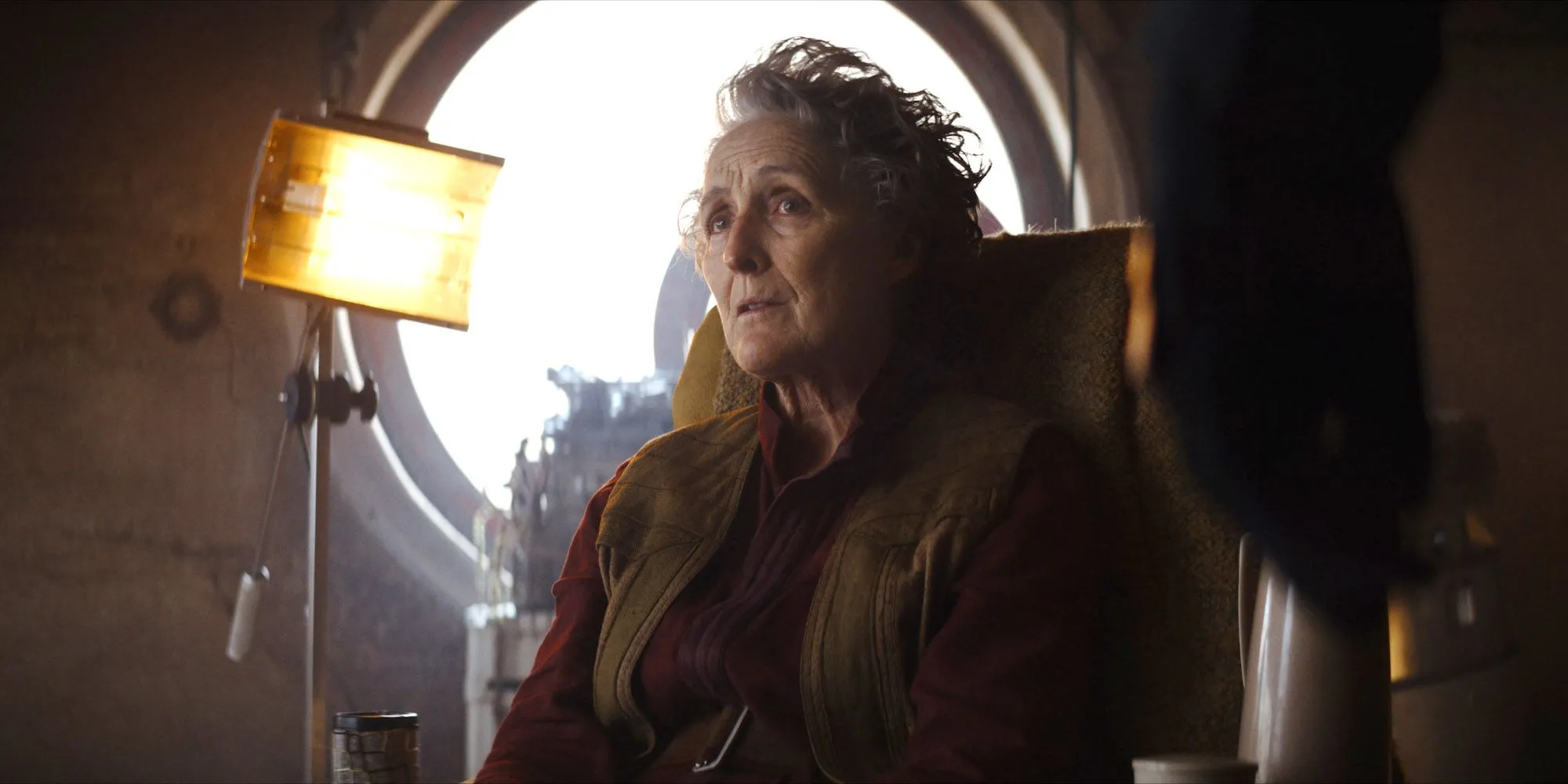 Fiona Shaw as Maarva in Andor Fiona Shaw as Maarva in Andor