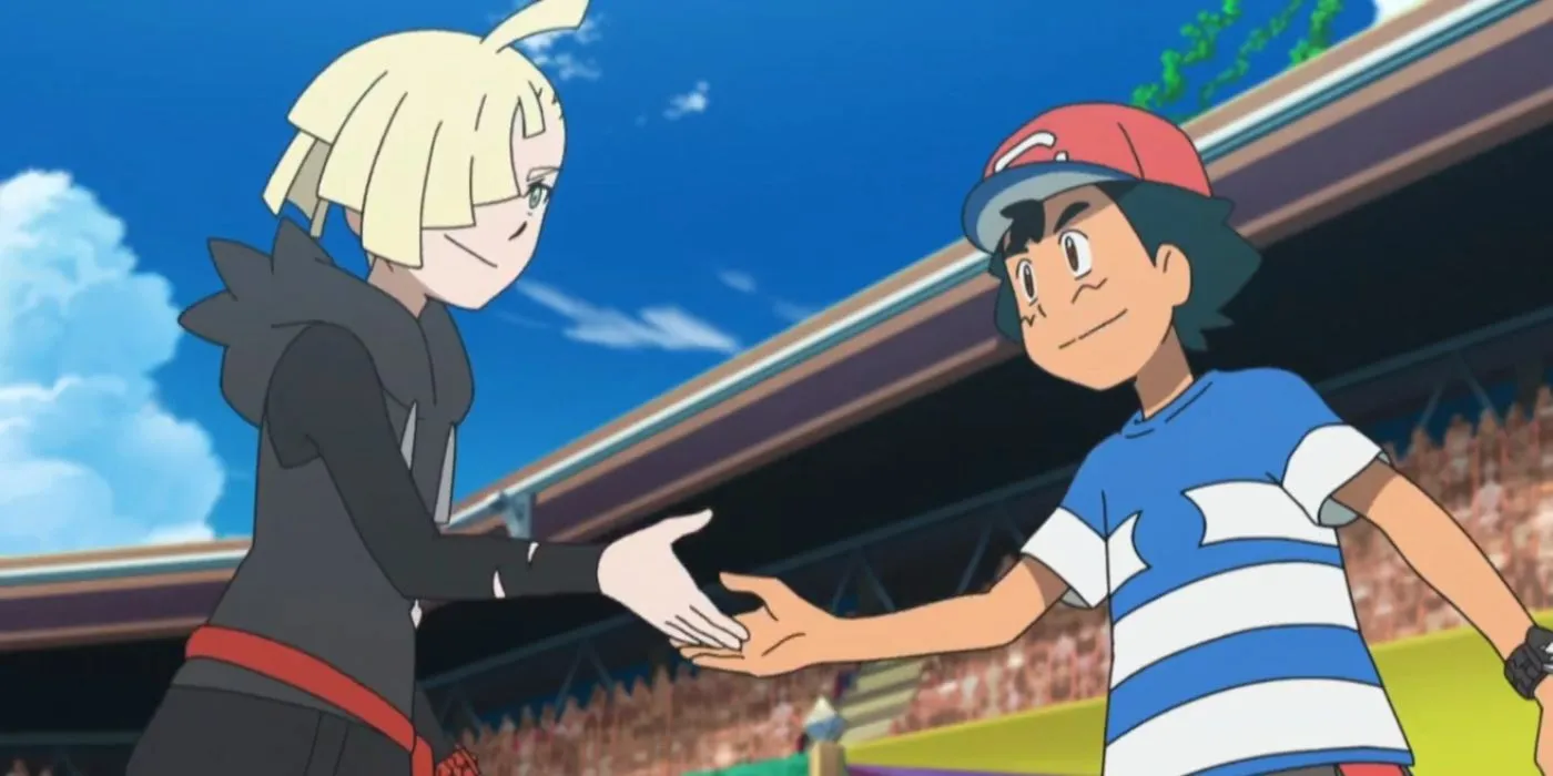 Gladion and Ash Gladion and Ash