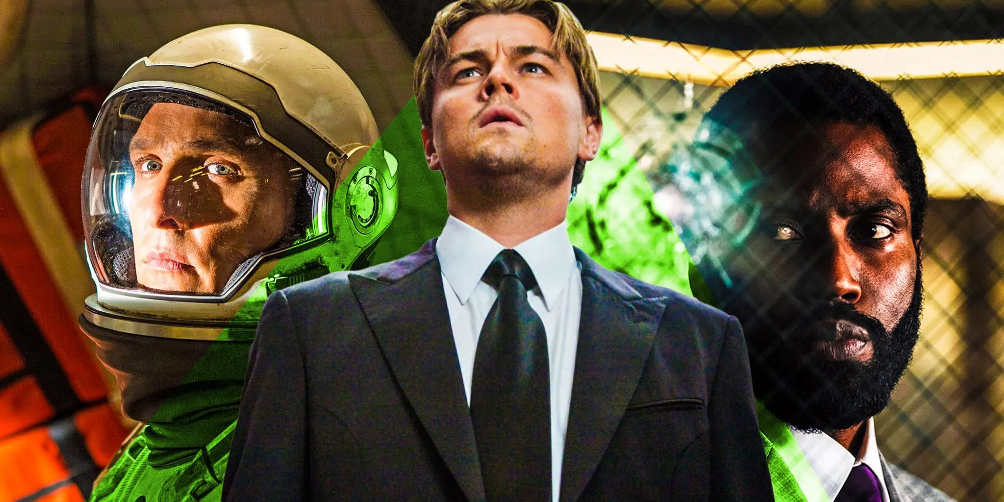 A custom image featuring Cooper in Interstellar, Cobb in Inception, and The Protagonist in Tenet A custom image featuring Cooper in Interstellar, Cobb in Inception, and The Protagonist in Tenet