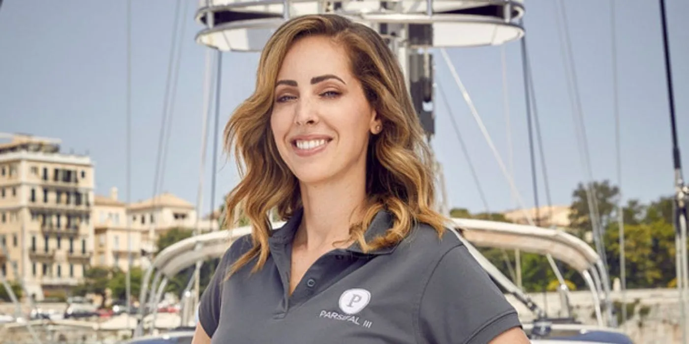 Jenna McGillivray in a promo picture for Below Deck Jenna McGillivray in a promo picture for Below Deck