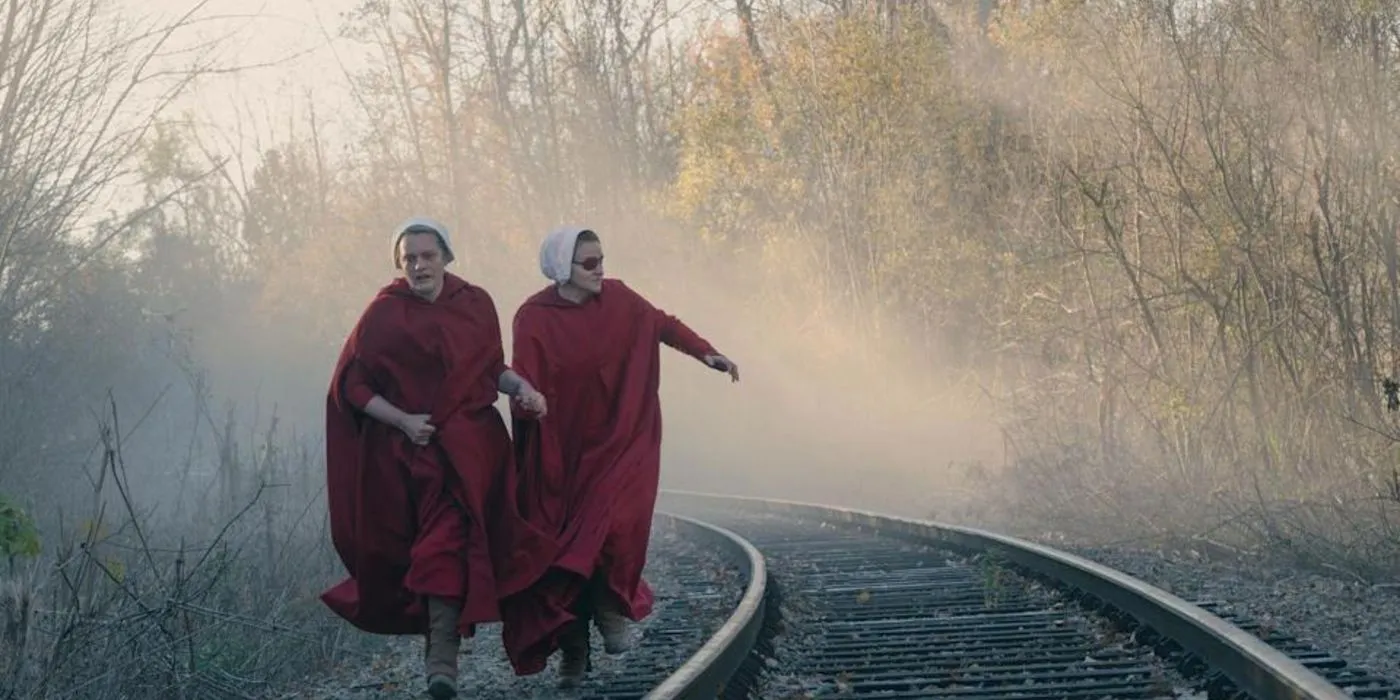 June and Janine in The Handmaid's Tale