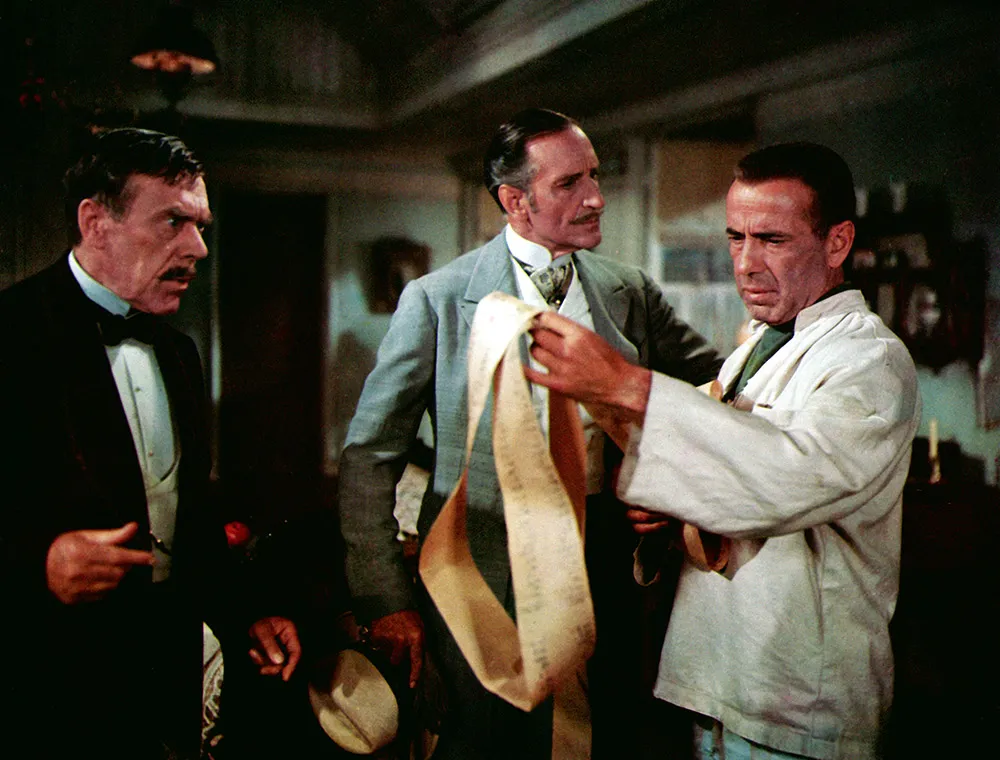 From left: Leo G. Carroll, Basil Rathbone and Humphrey Bogart in 1955’s We’re No Angels. From left: Leo G. Carroll, Basil Rathbone and Humphrey Bogart in 1955’s We’re No Angels.