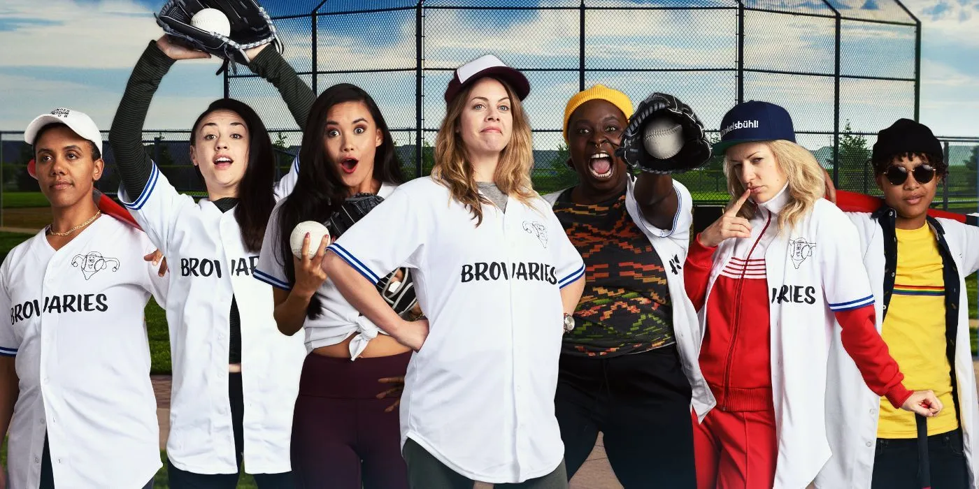 Slo Pitch cast photo featuring the Brovaries team Slo Pitch cast photo featuring the Brovaries team