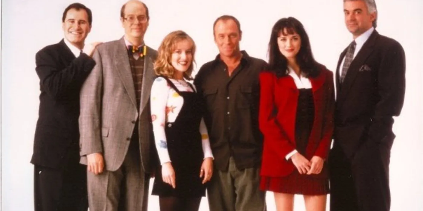 A Whole New Ballgame cast photo featuring the main characters A Whole New Ballgame cast photo featuring the main characters