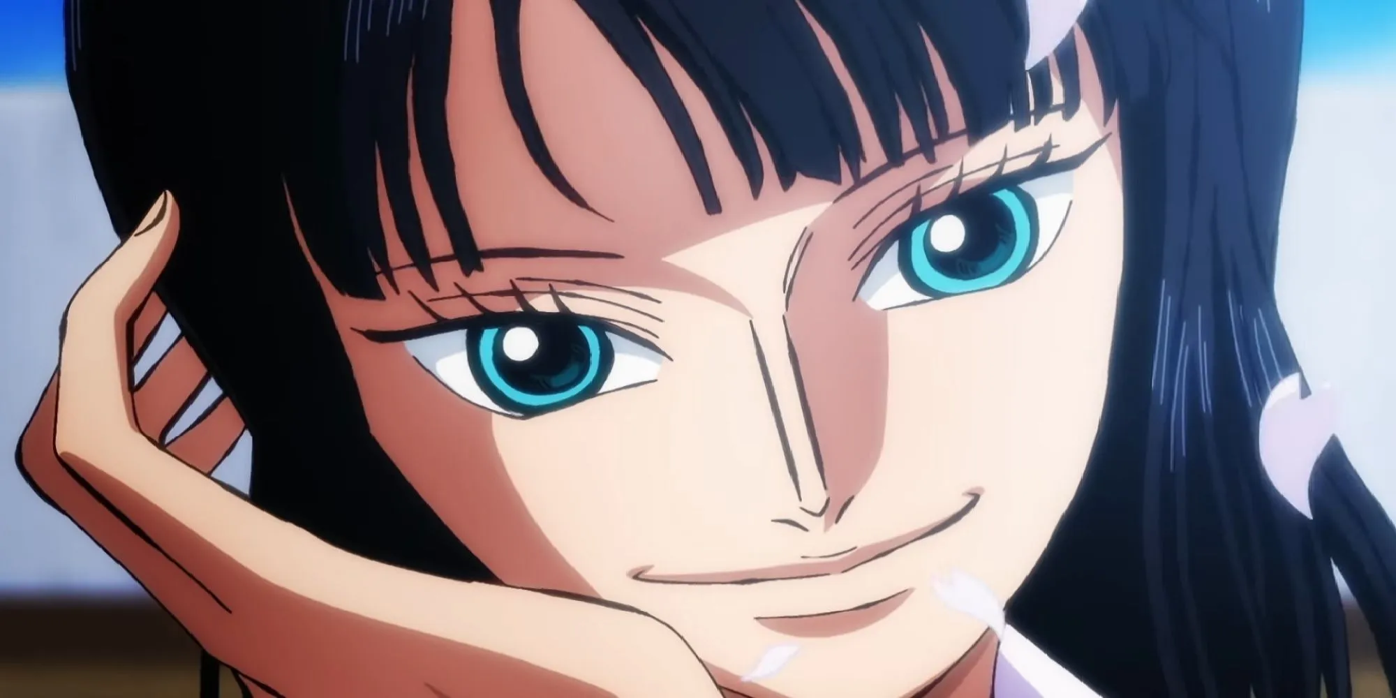 Close up of Nico Robin during One Piece Episode 1000 Close up of Nico Robin during One Piece Episode 1000