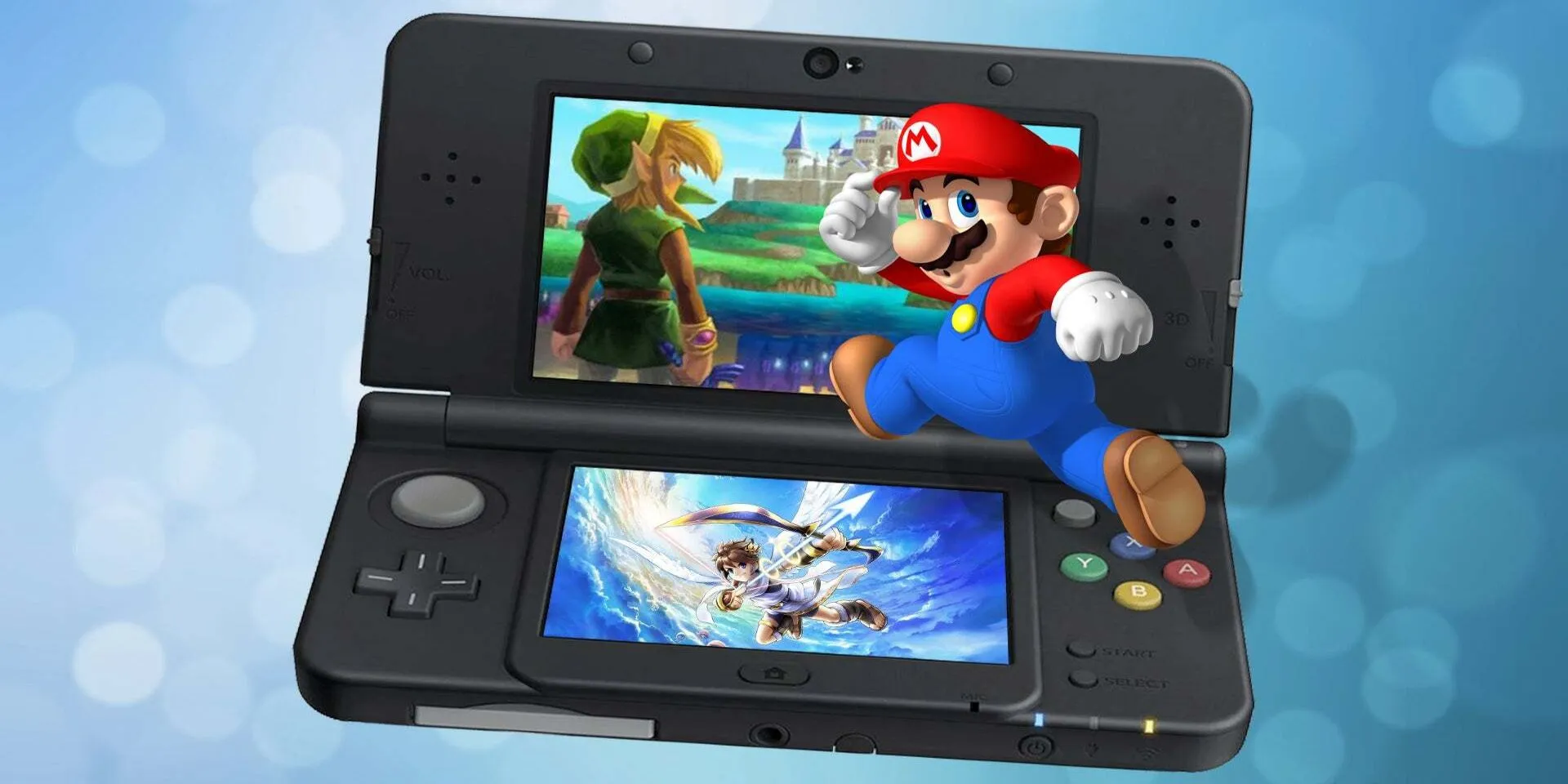 A promotional image for the Nintendo 3DS. A promotional image for the Nintendo 3DS.