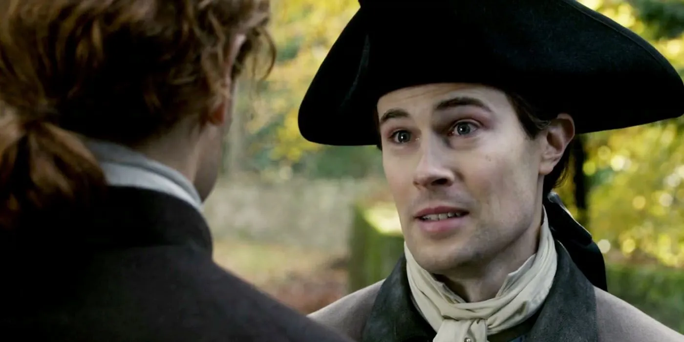 Outlander scene with Lord John Grey