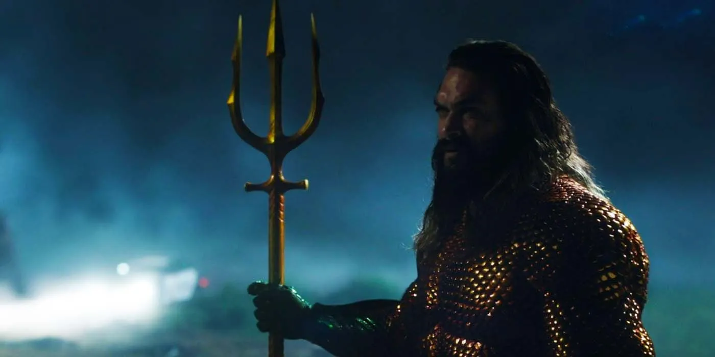 Aquaman in a dark open field in Peacemaker Aquaman in a dark open field in Peacemaker