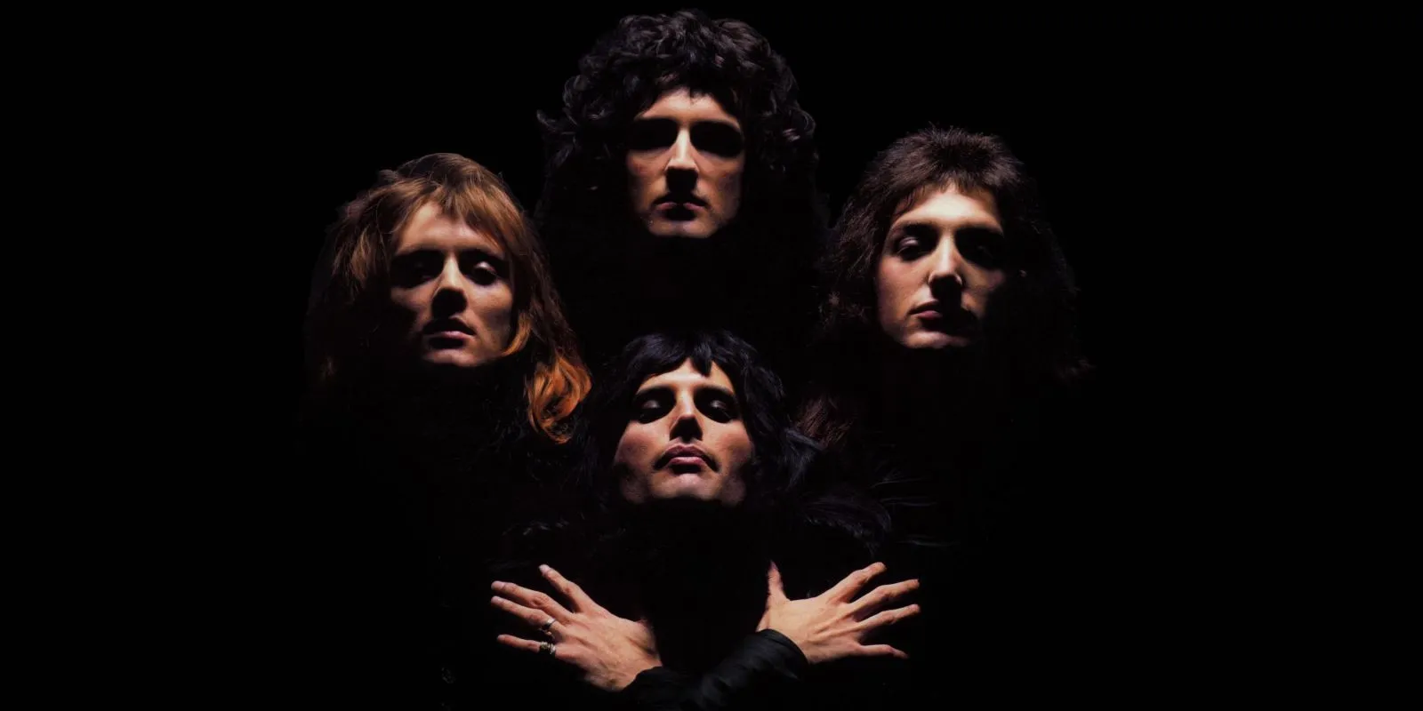 Queen in the Bohemian Rhapsody music video Queen in the Bohemian Rhapsody music video
