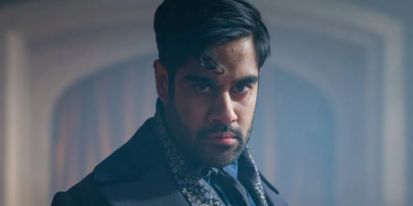Sacha Dhawan as the Master in Doctor Who looking stern Sacha Dhawan as the Master in Doctor Who looking stern