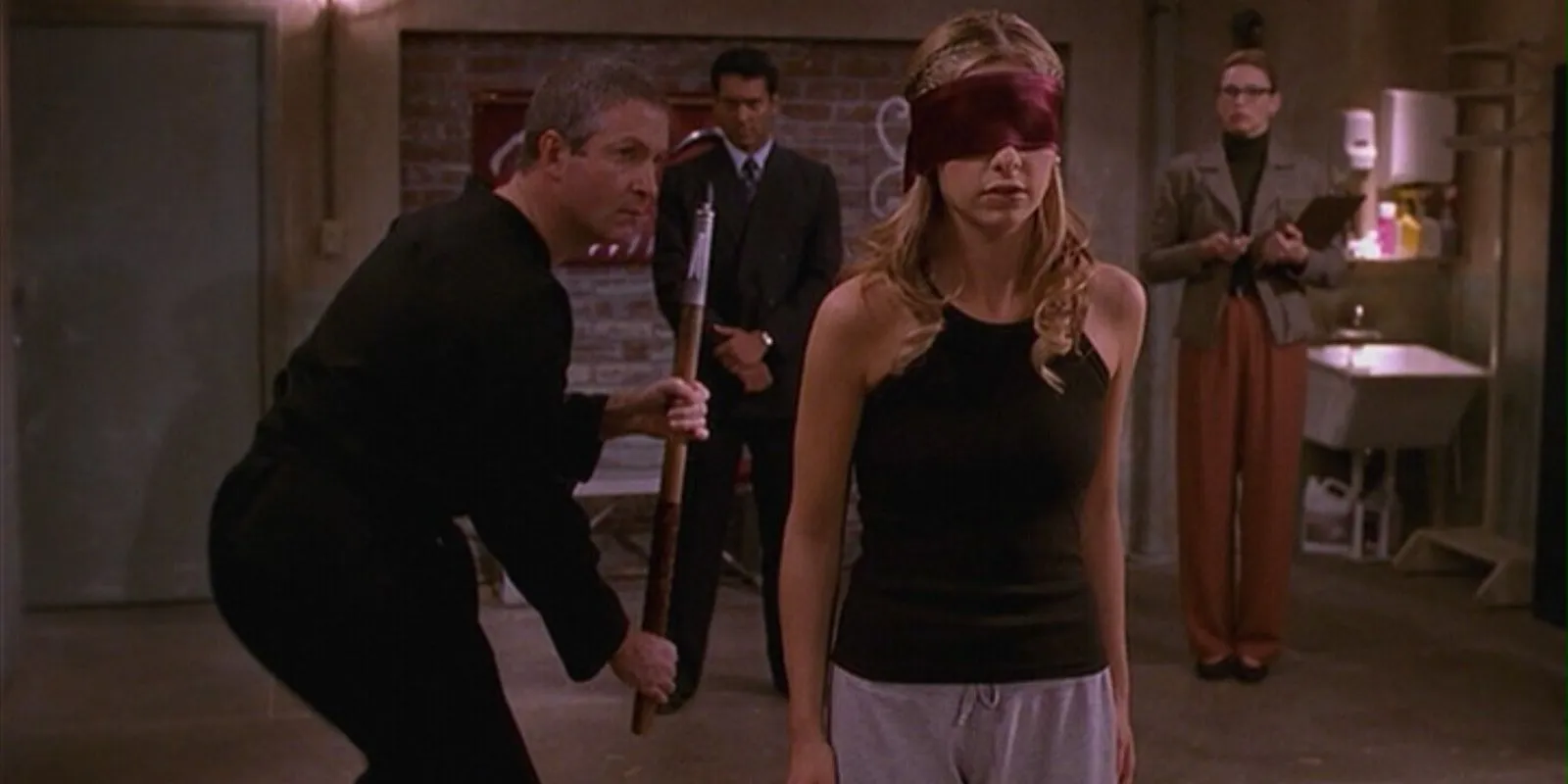 Buffy confronting the Council