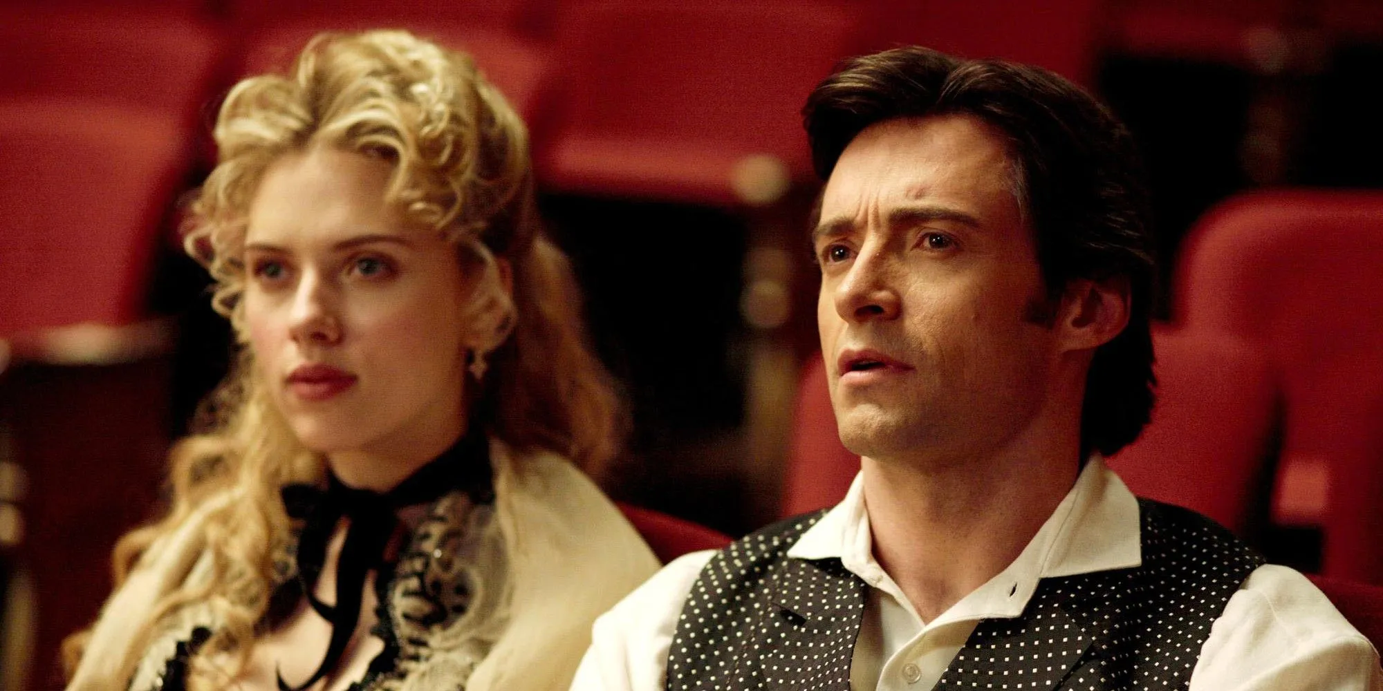 The Prestige - Scarlett Johansson and Hugh Jackman