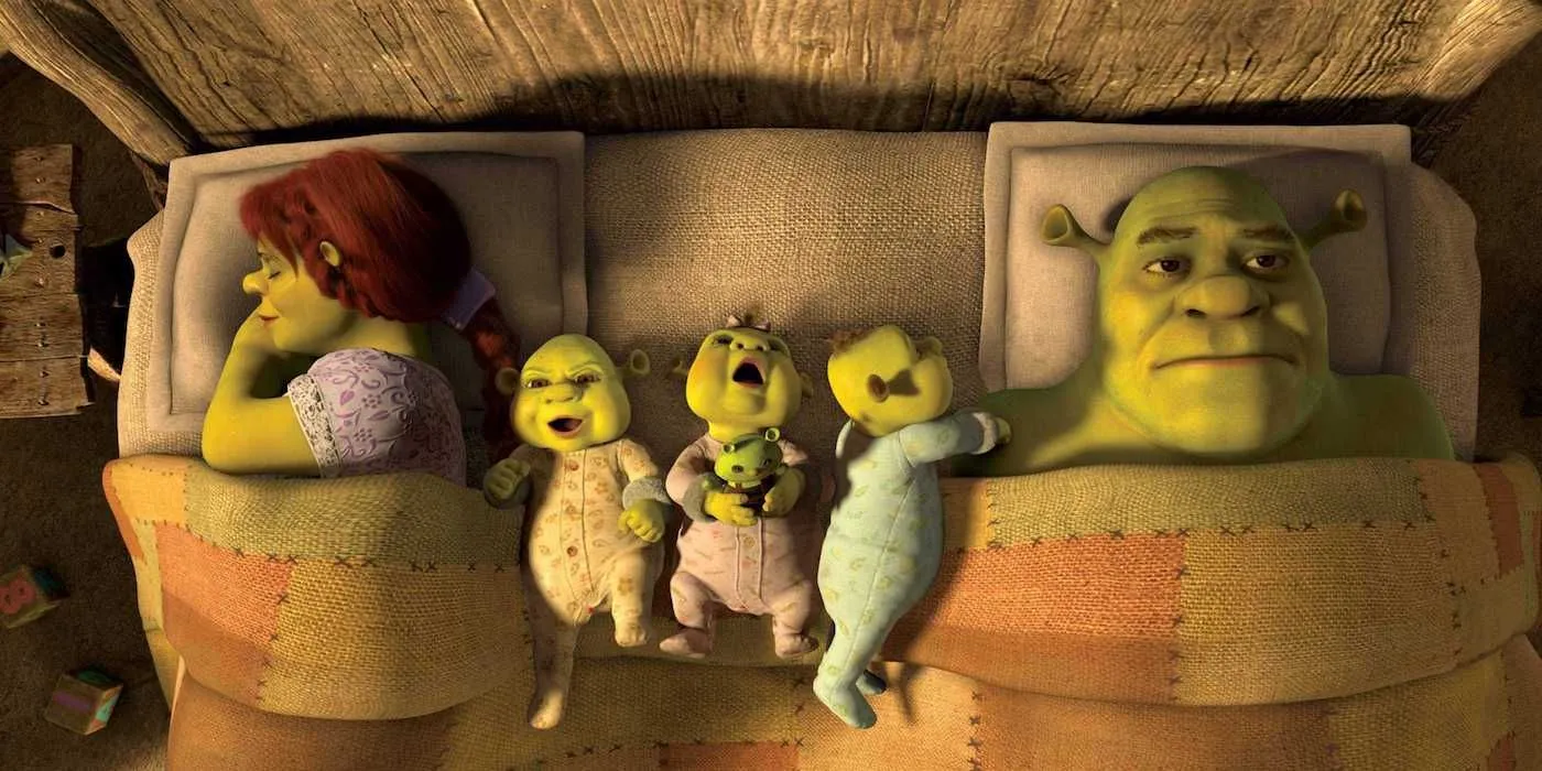 Fiona and her kids in Shrek Forever After