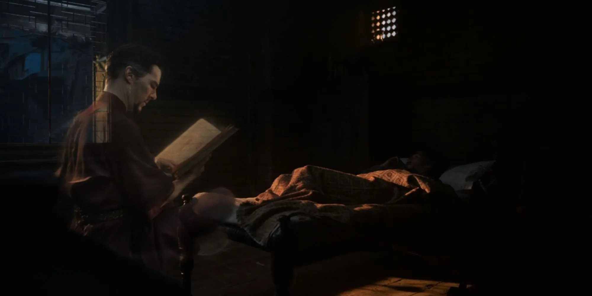 Stephen Strange studying the mystic arts in his astral body in Doctor Strange Stephen Strange studying the mystic arts in his astral body in Doctor Strange