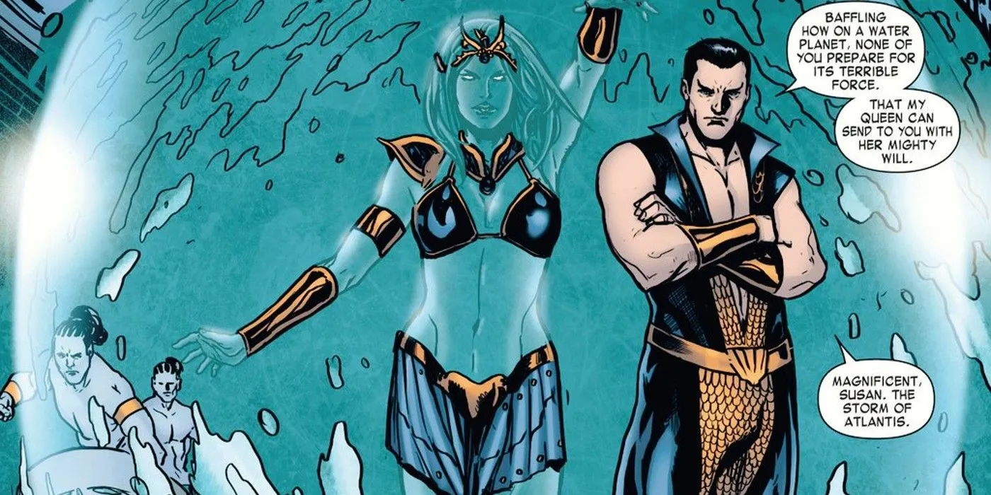 Sue Storm and Namor in comics