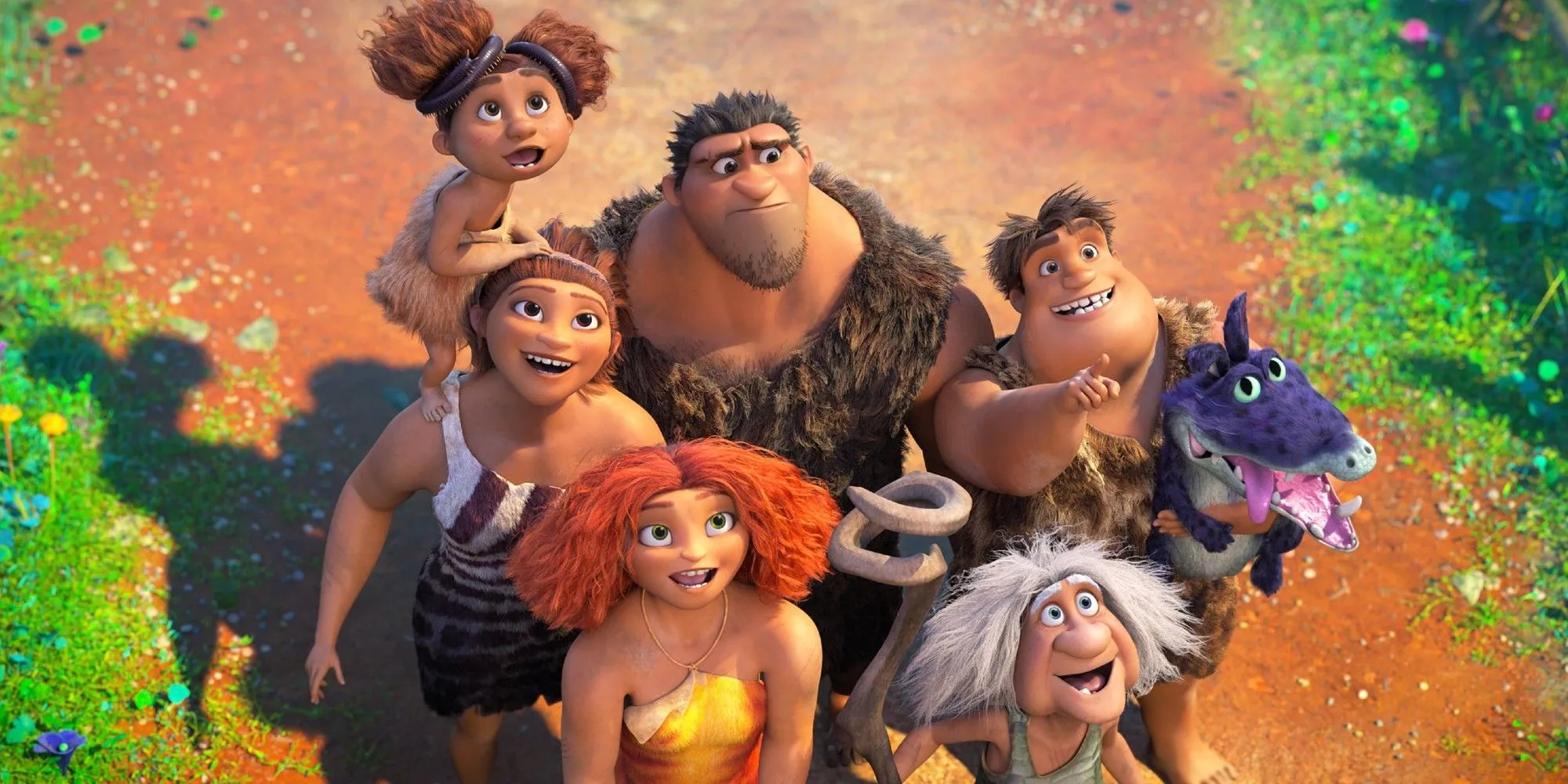 The Croods exploring new adventures in The Croods 2: A New Age The Croods exploring new adventures in The Croods 2: A New Age