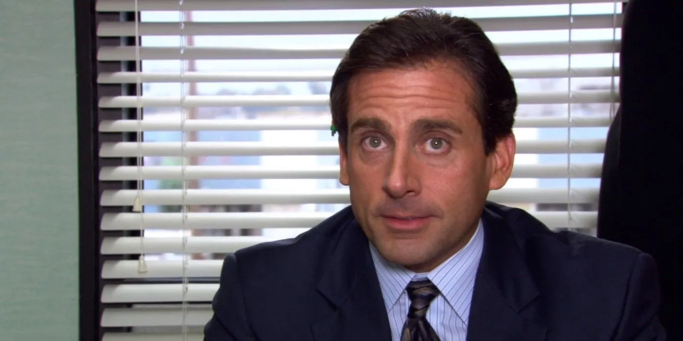 책상에 앉은 Michael Scott 책상에 앉은 Michael Scott