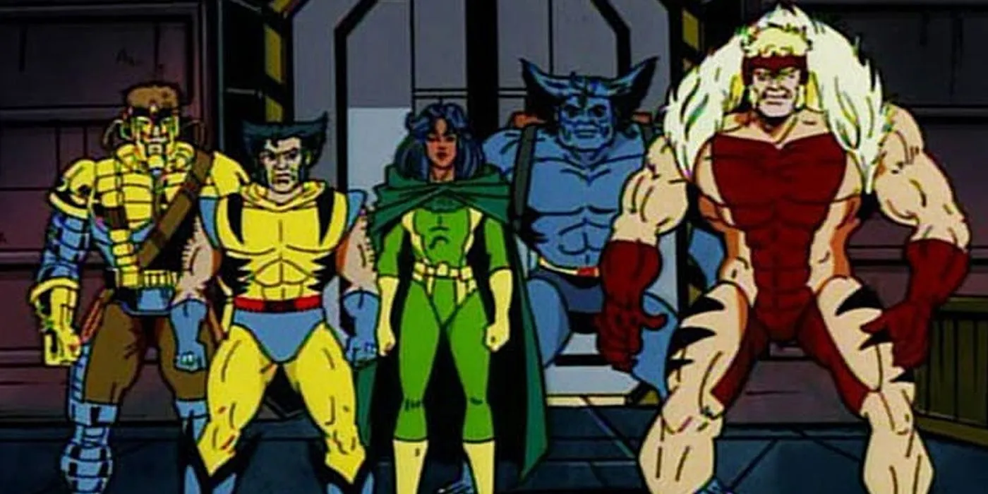 Wolverine, Beast And Other X-Men Characters Stand In A Line Wolverine, Beast And Other X-Men Characters Stand In A Line