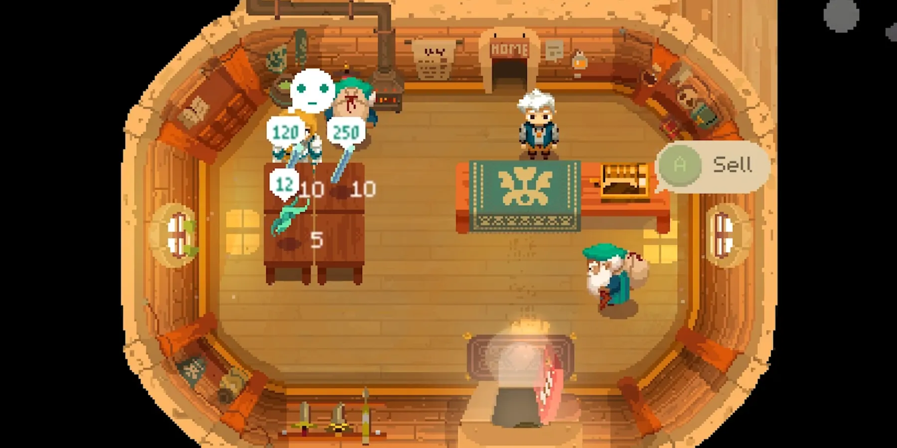 Player running shop in Moonlighter 2 Player running shop in Moonlighter 2